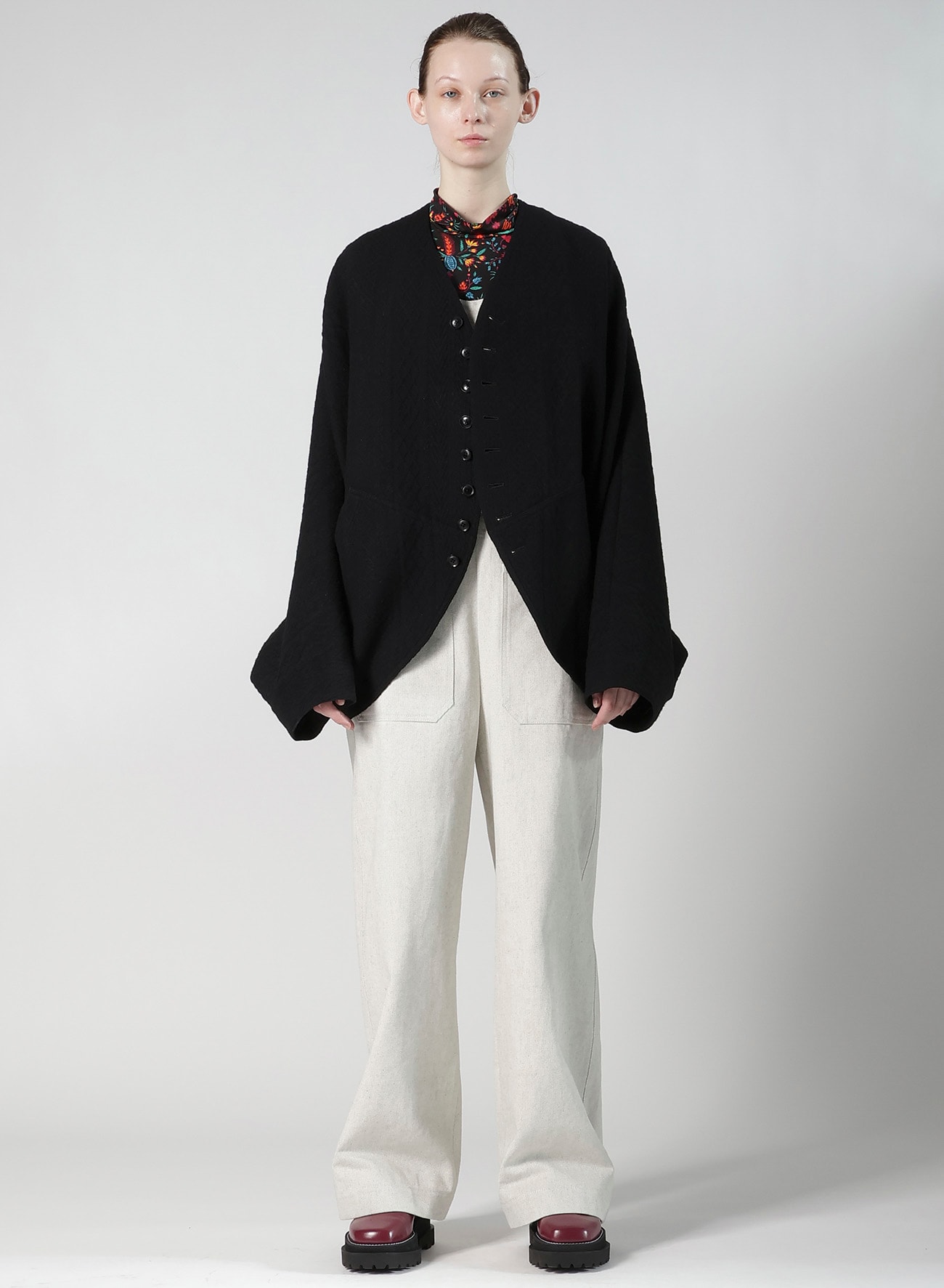 CABLE JQ KNIT DOLMAN SLEEVE JACKET
