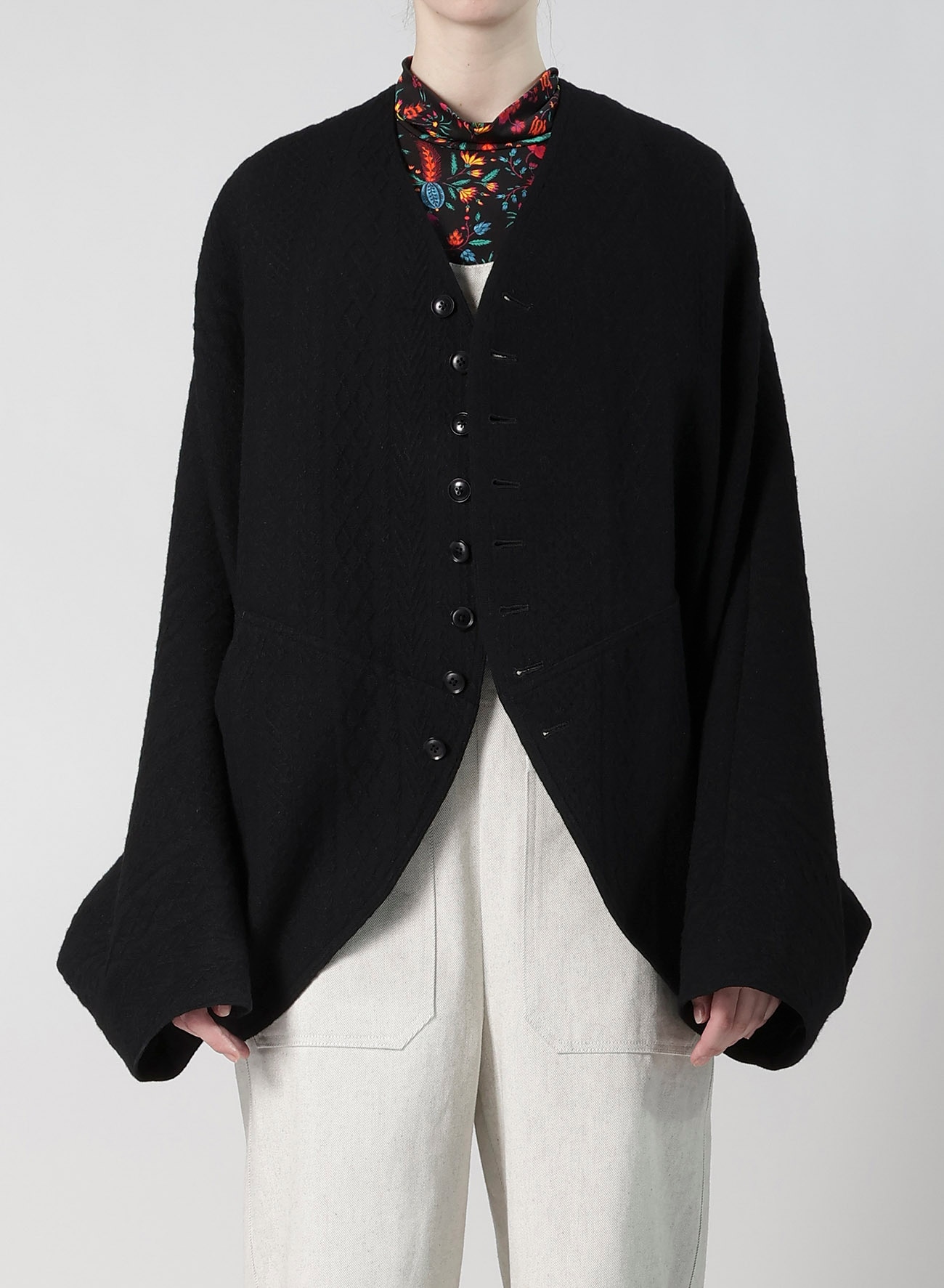 CABLE JQ KNIT DOLMAN SLEEVE JACKET