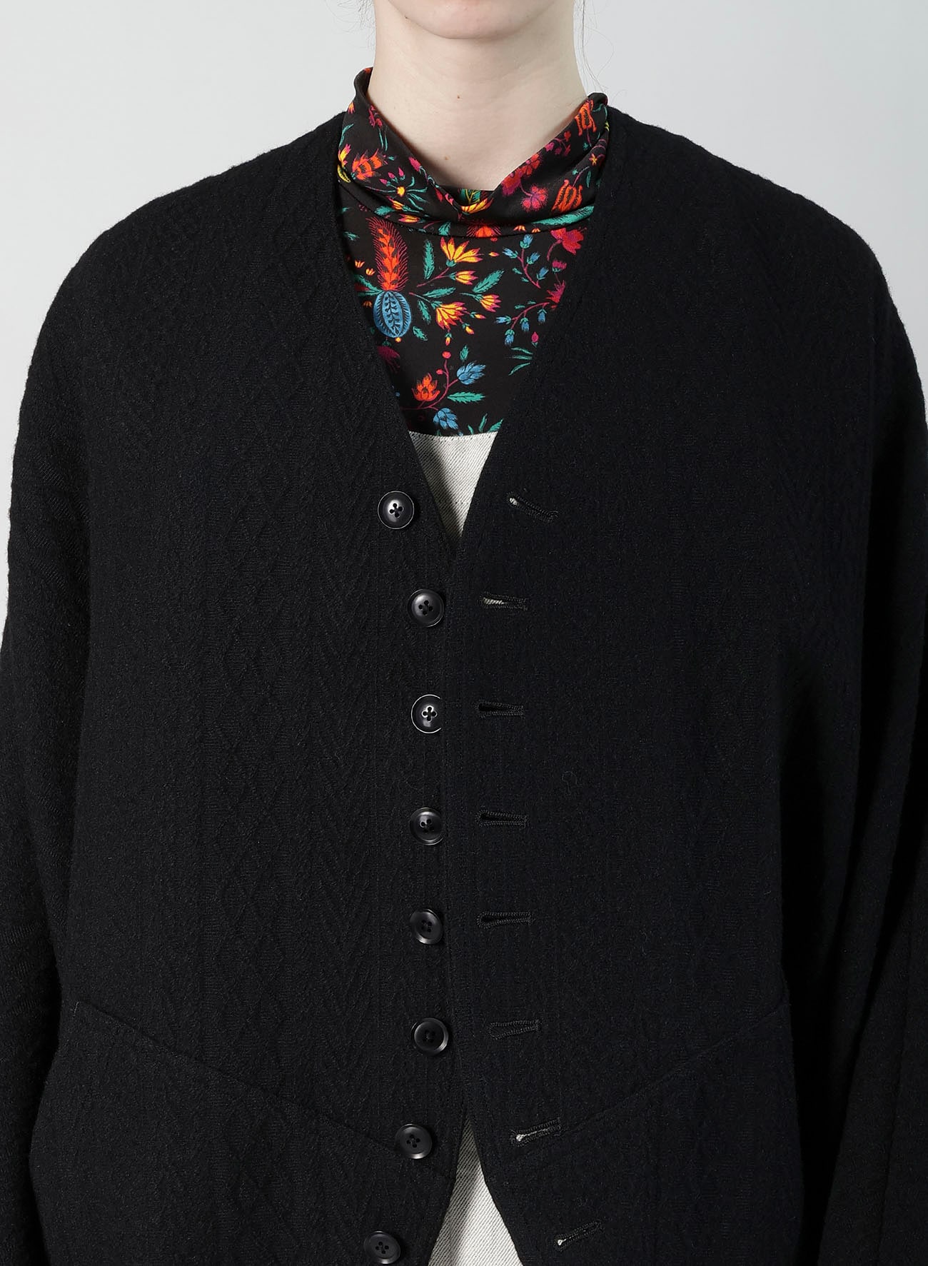 CABLE JQ KNIT DOLMAN SLEEVE JACKET