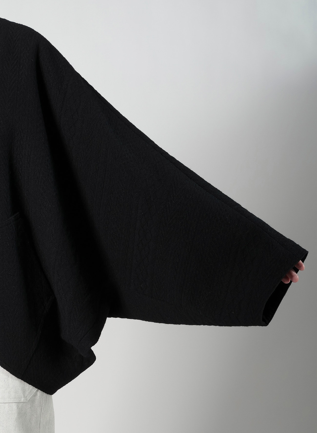 CABLE JQ KNIT DOLMAN SLEEVE JACKET