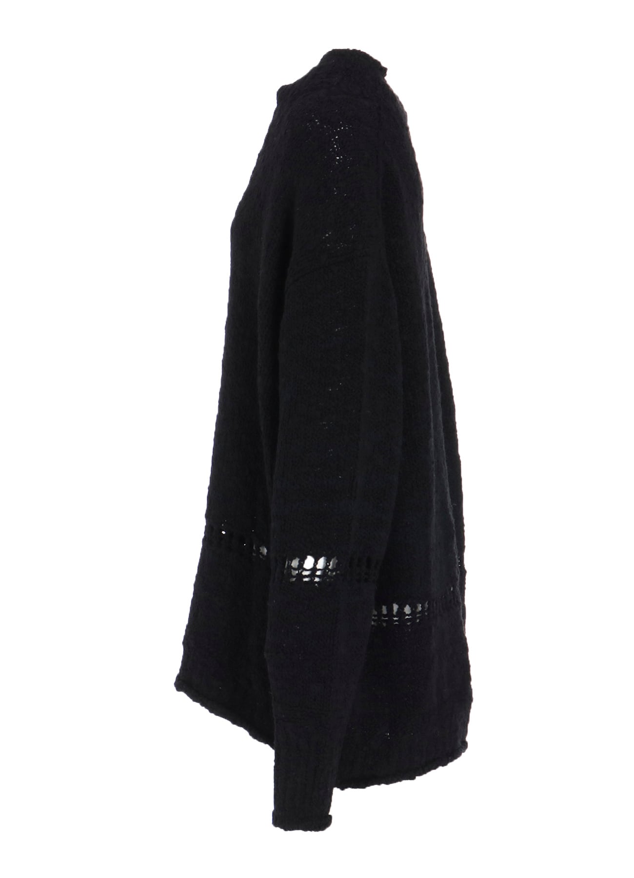 THICK SLUB JERSEY CURLED COLLAR PULLOVER