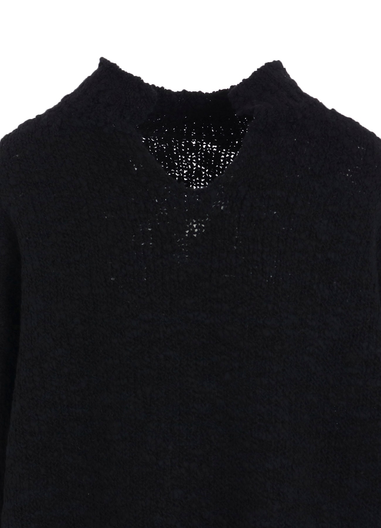 THICK SLUB JERSEY CURLED COLLAR PULLOVER