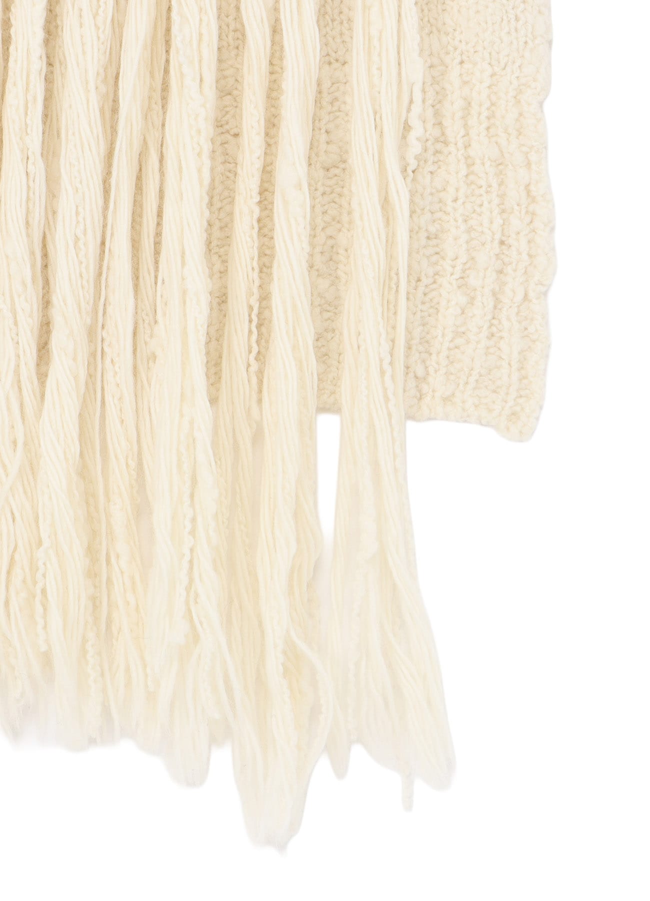THICK SLUB JERSEY FRINGE VEST