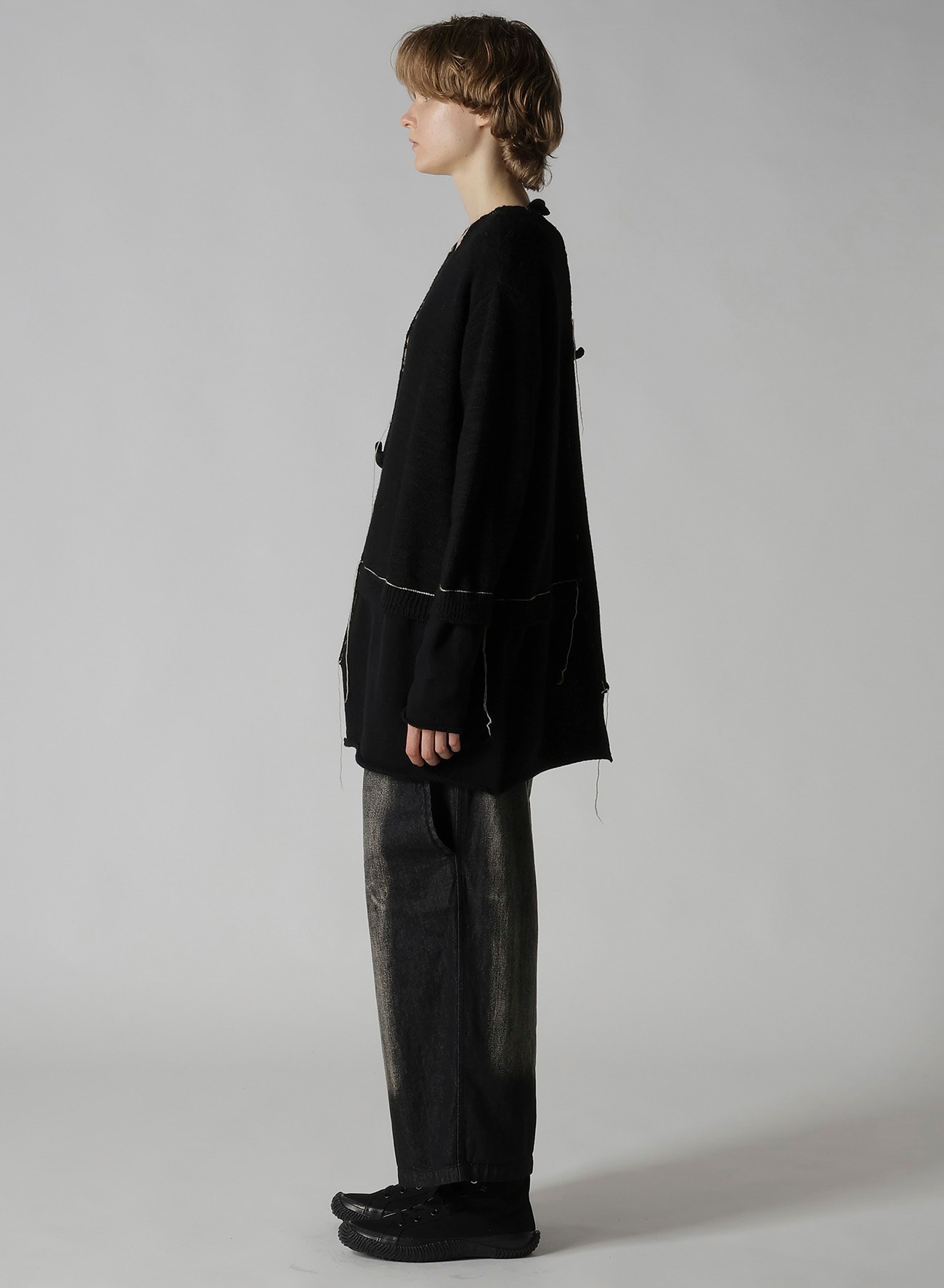 PATCHWORK CREW NECK PULLOVER
