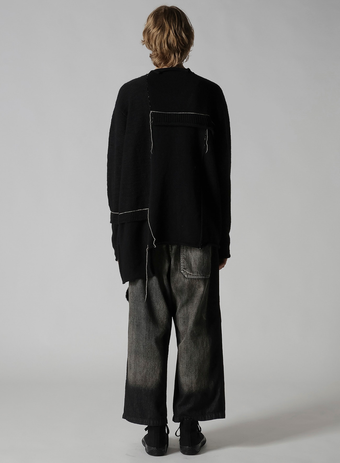 PATCHWORK CREW NECK PULLOVER