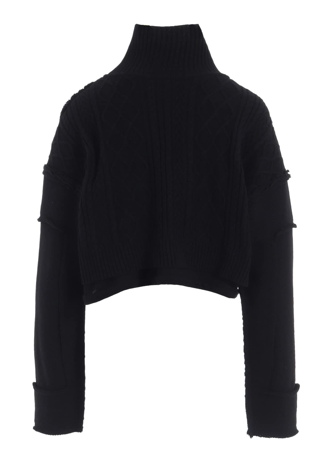 DECONSRUCTED DESIGN CABLE KNIT PULLOVER