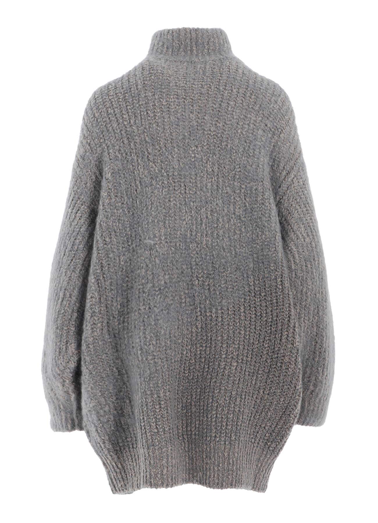 FLEECE RAISED ZIP-UP CARDIGAN