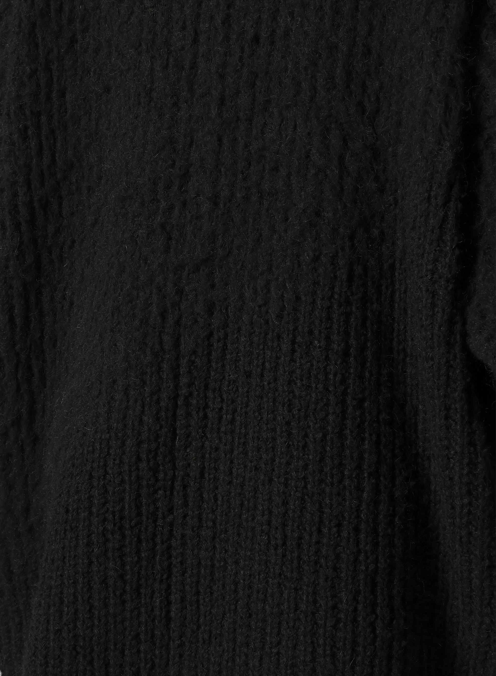 FLEECE RAISED ZIP-UP CARDIGAN