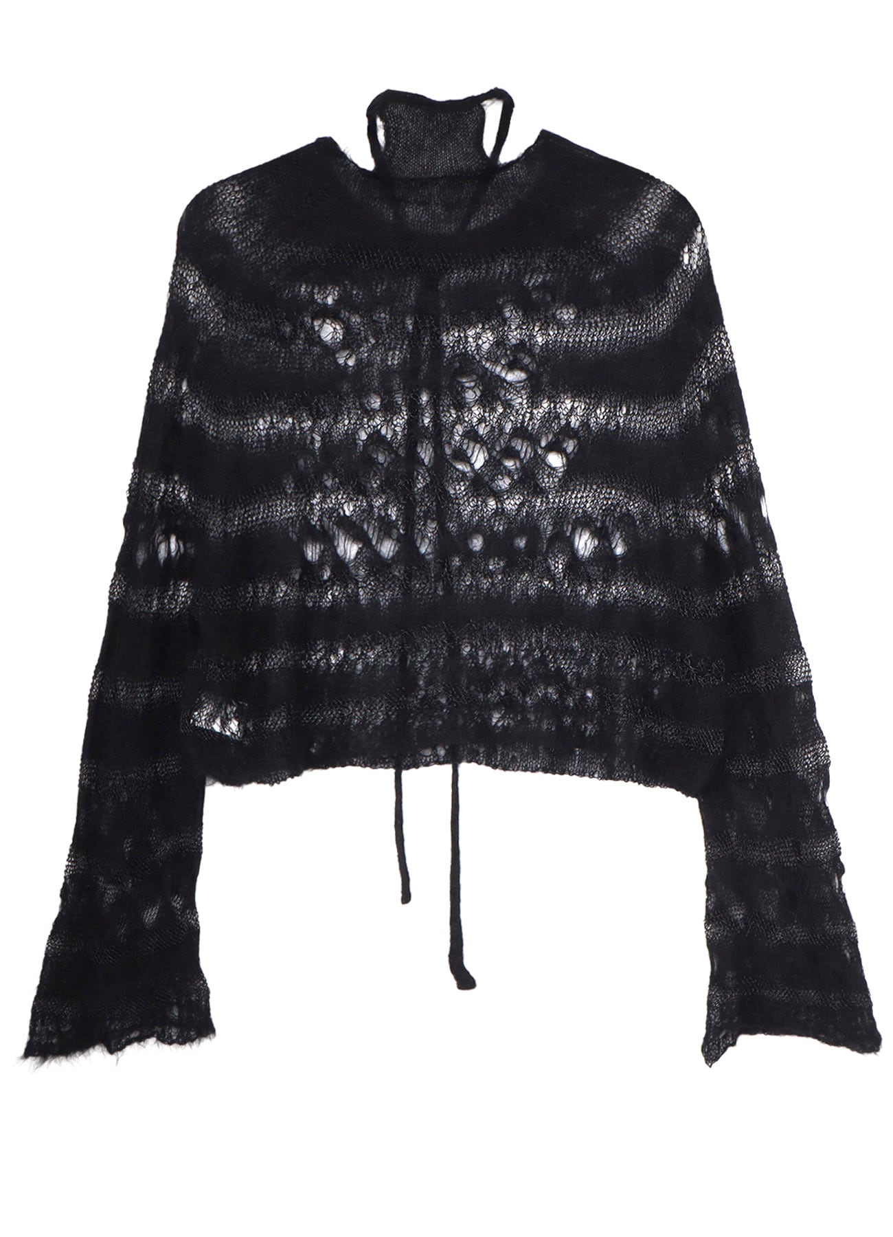 WOLE DESIGN MOHAIR KNITED SHORT PULLOVER