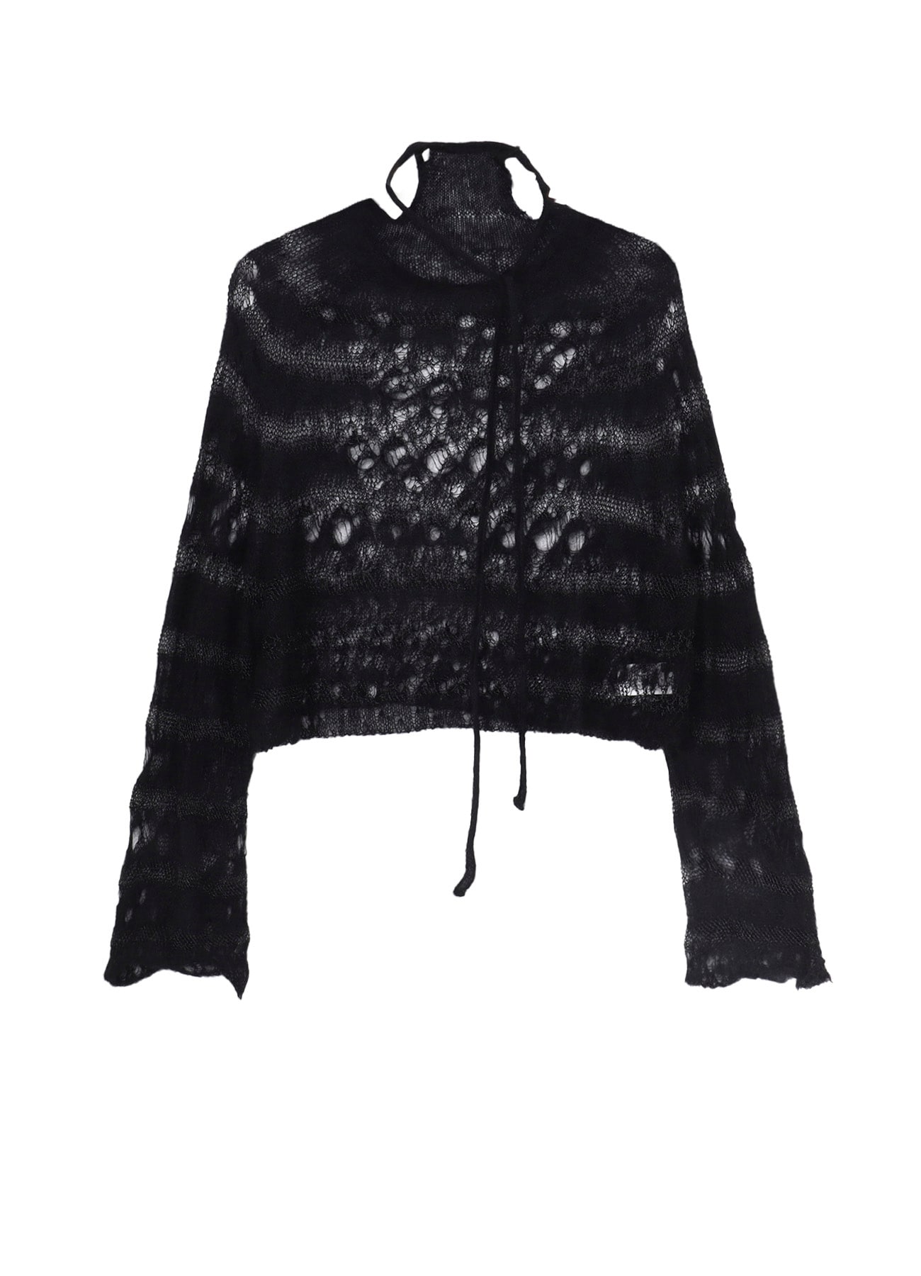 WOLE DESIGN MOHAIR KNITED SHORT PULLOVER