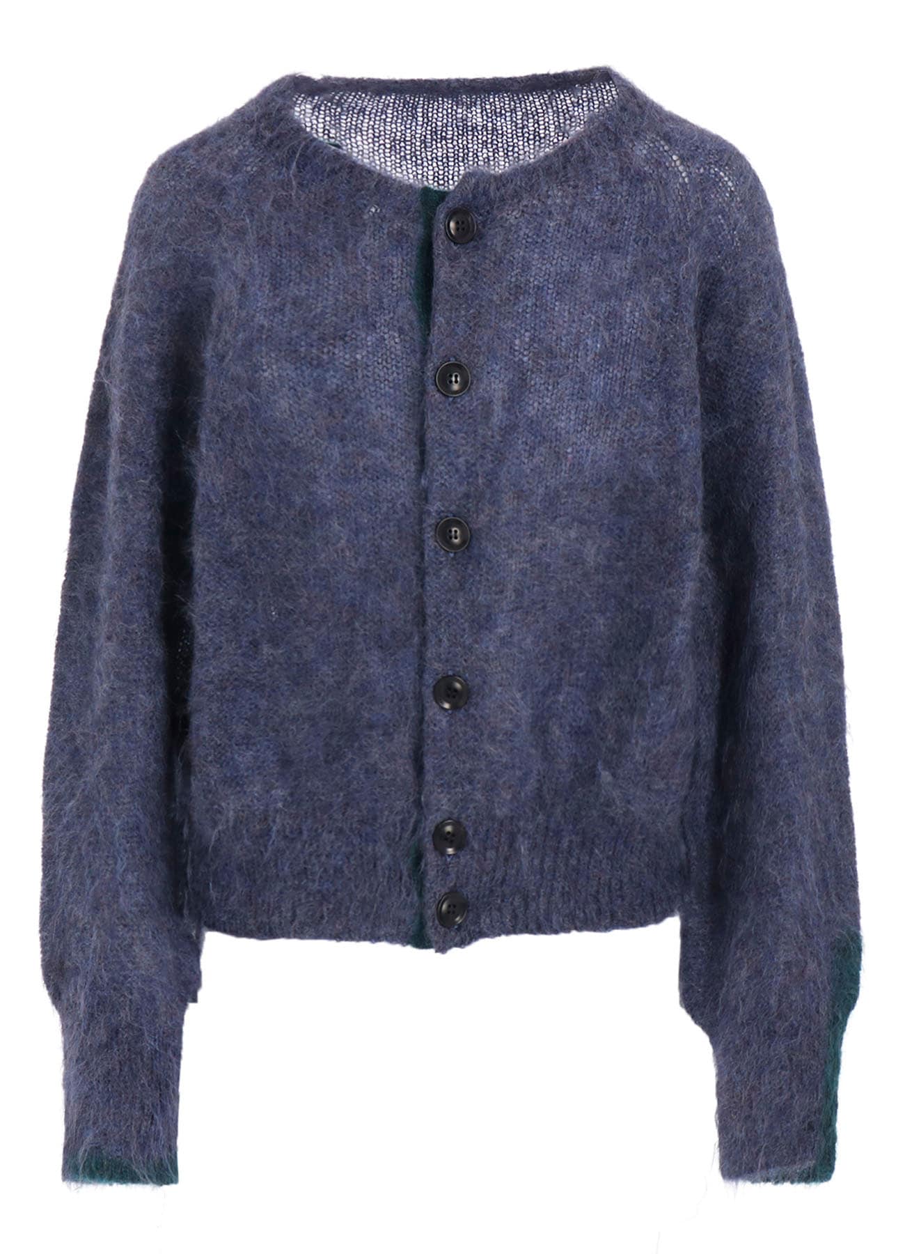 COLOR SCHEME MOHAIR CARDIGAN