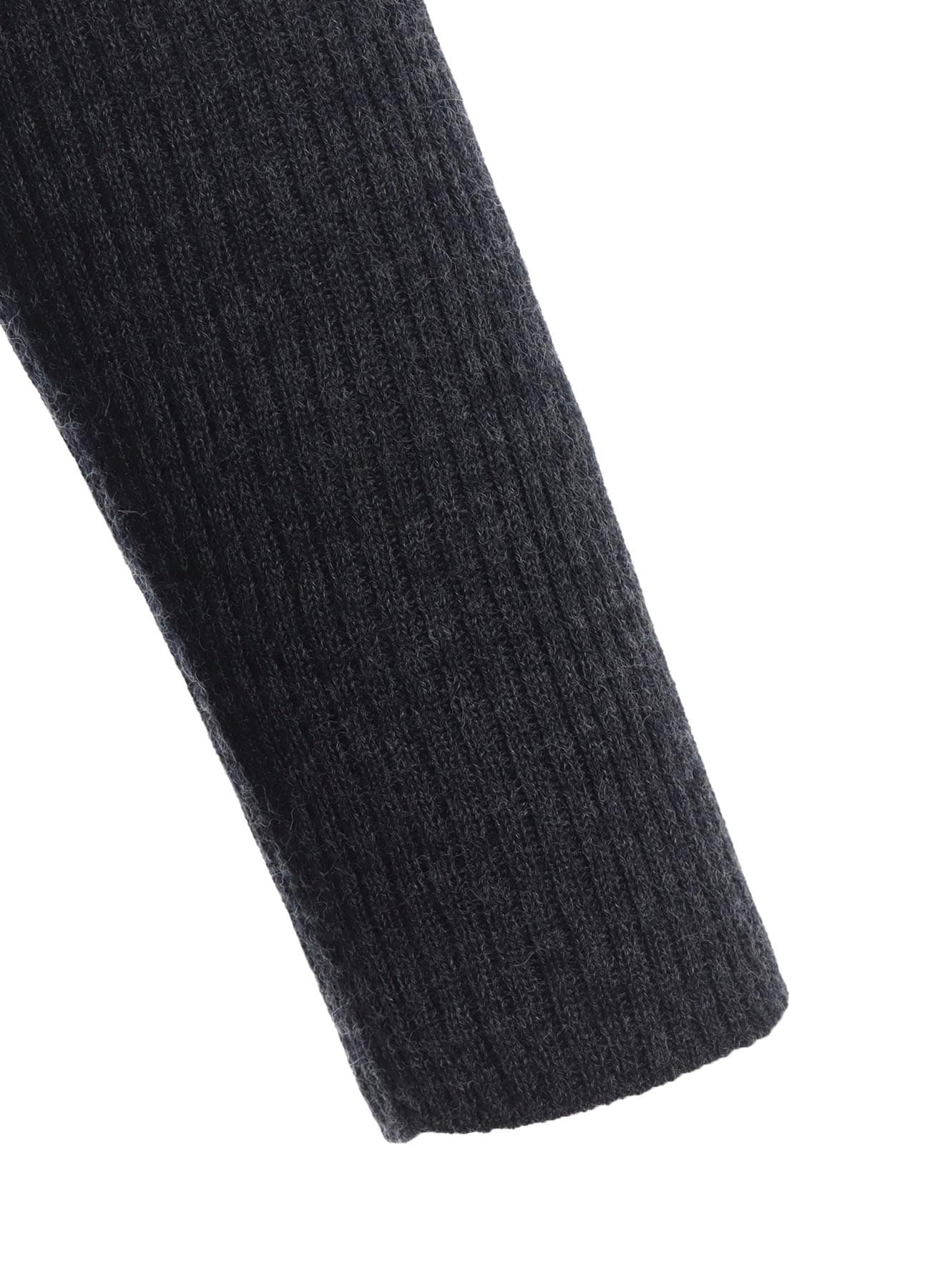 DOUBLE HIGH NECK RIB PULLOVER