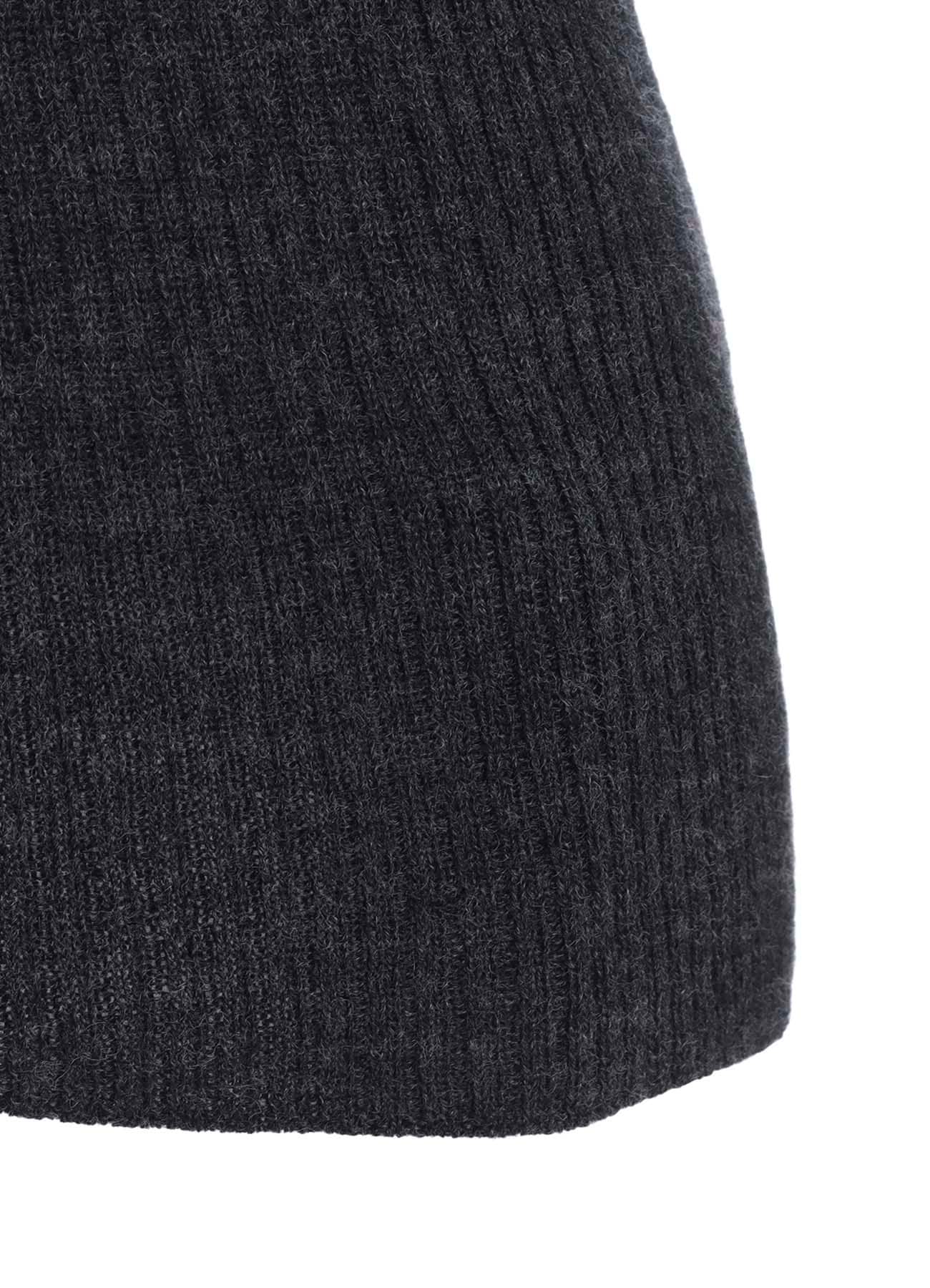 DOUBLE HIGH NECK RIB PULLOVER