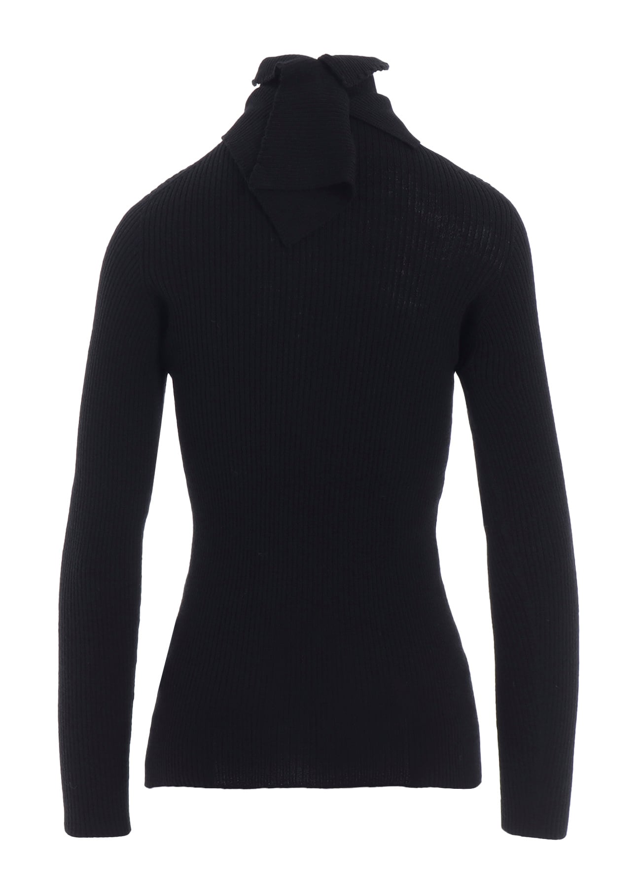 DOUBLE HIGH NECK RIB PULLOVER