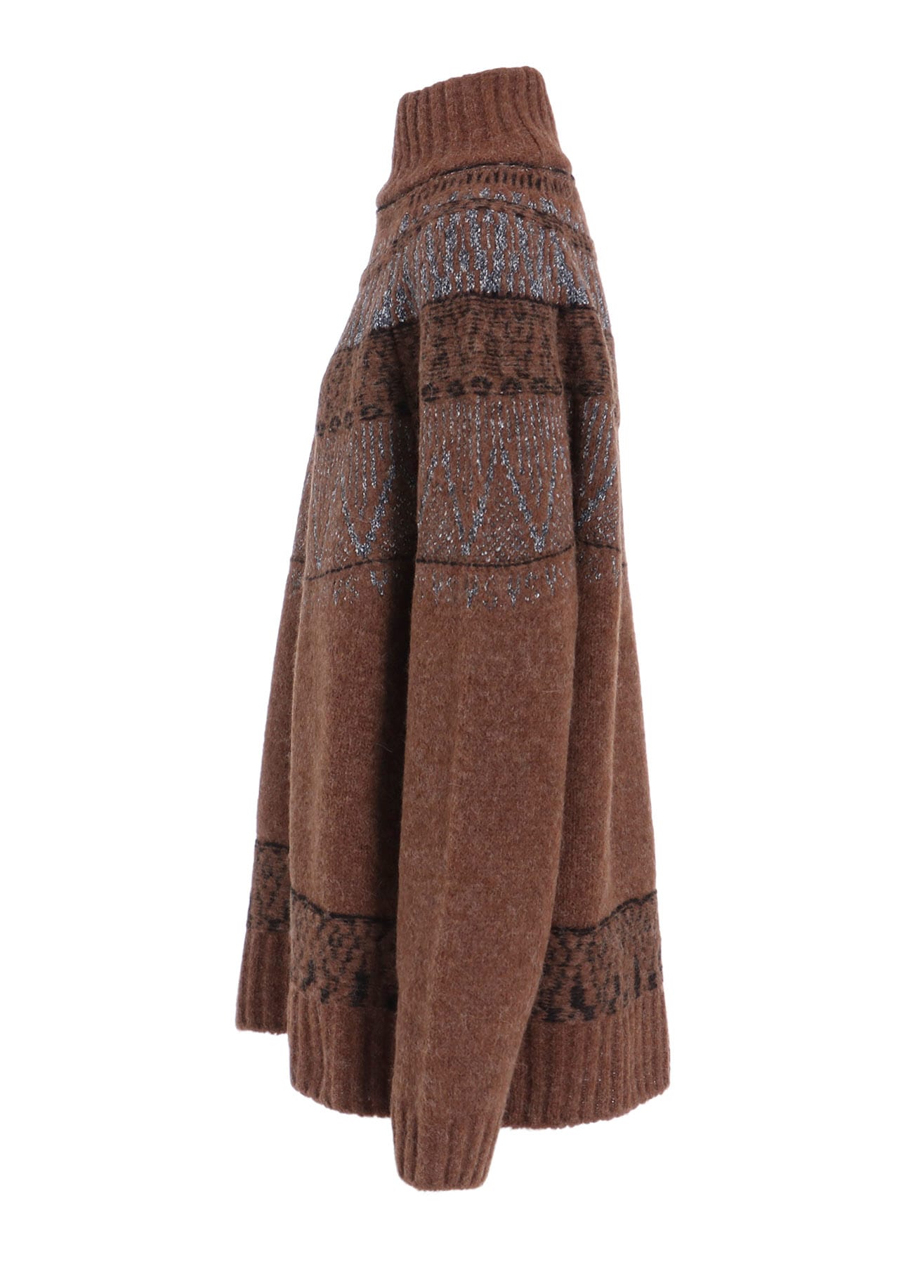 NORDIC DESIGN HIGH NECK KNIT PULLOVER