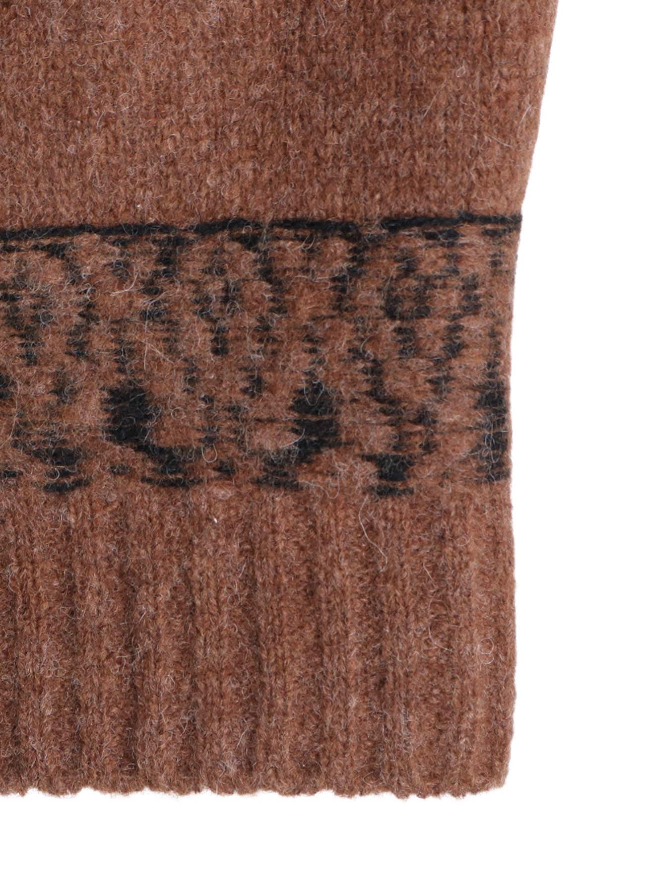 NORDIC DESIGN HIGH NECK KNIT PULLOVER