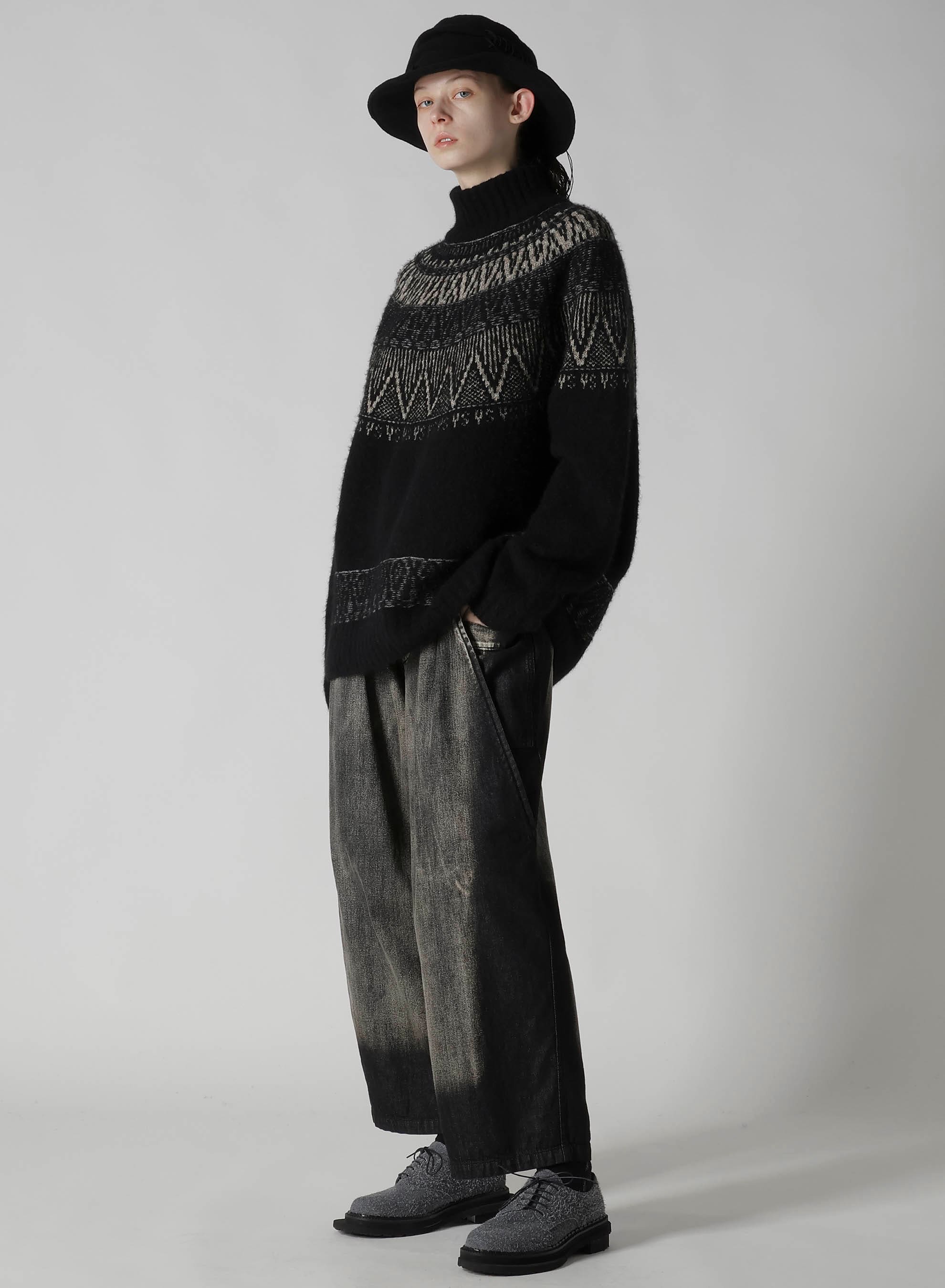 NORDIC DESIGN HIGH NECK KNIT PULLOVER