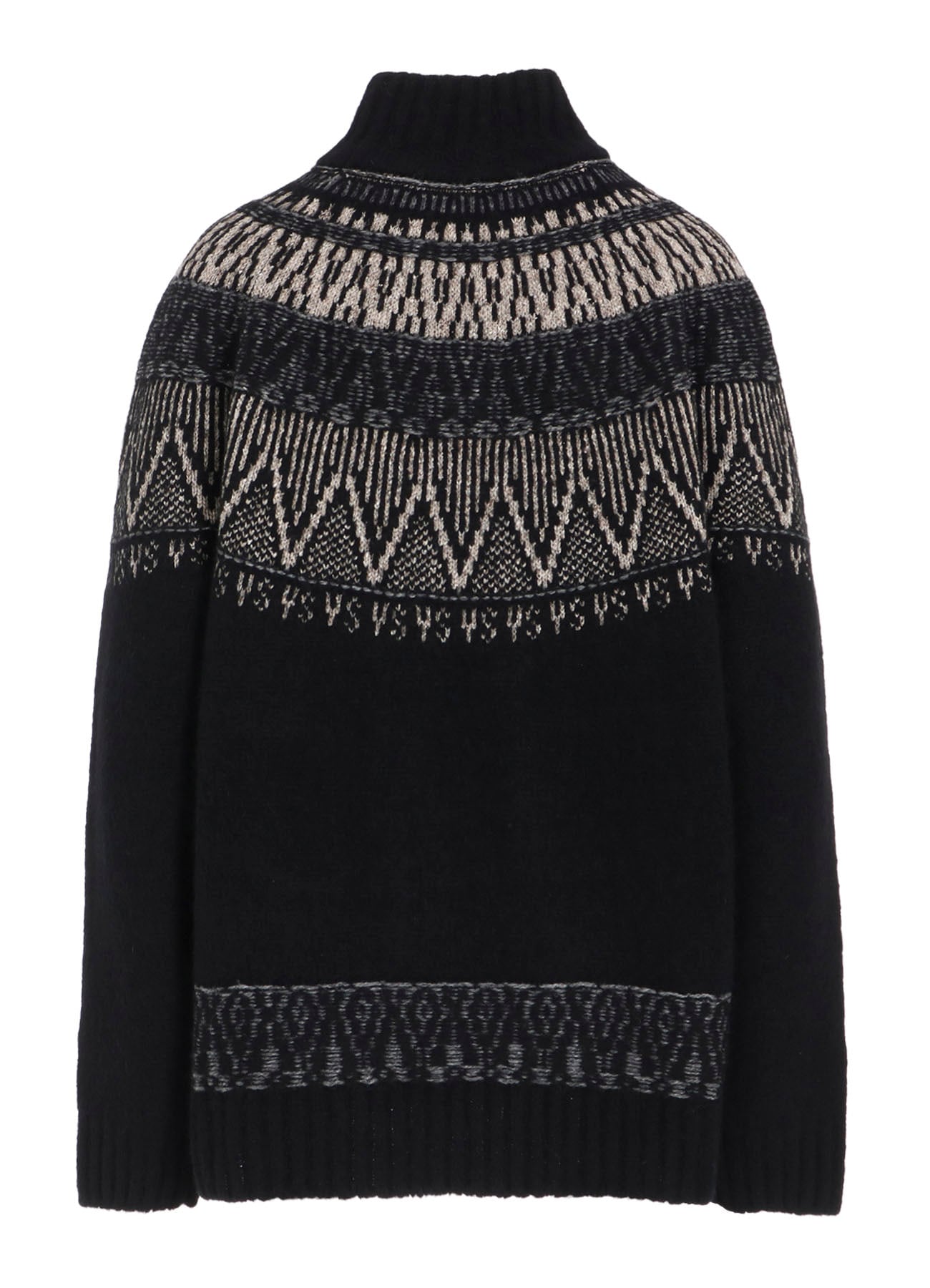 NORDIC DESIGN HIGH NECK KNIT PULLOVER