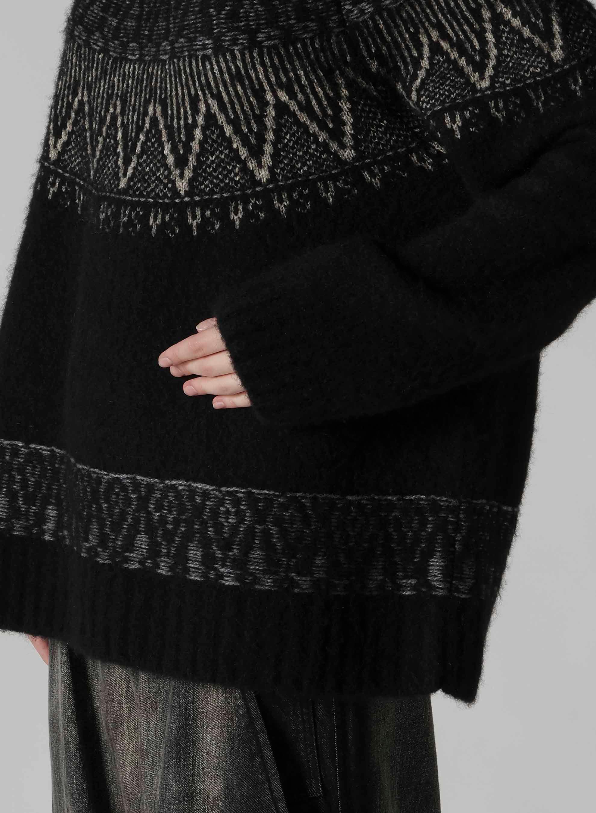 NORDIC DESIGN HIGH NECK KNIT PULLOVER