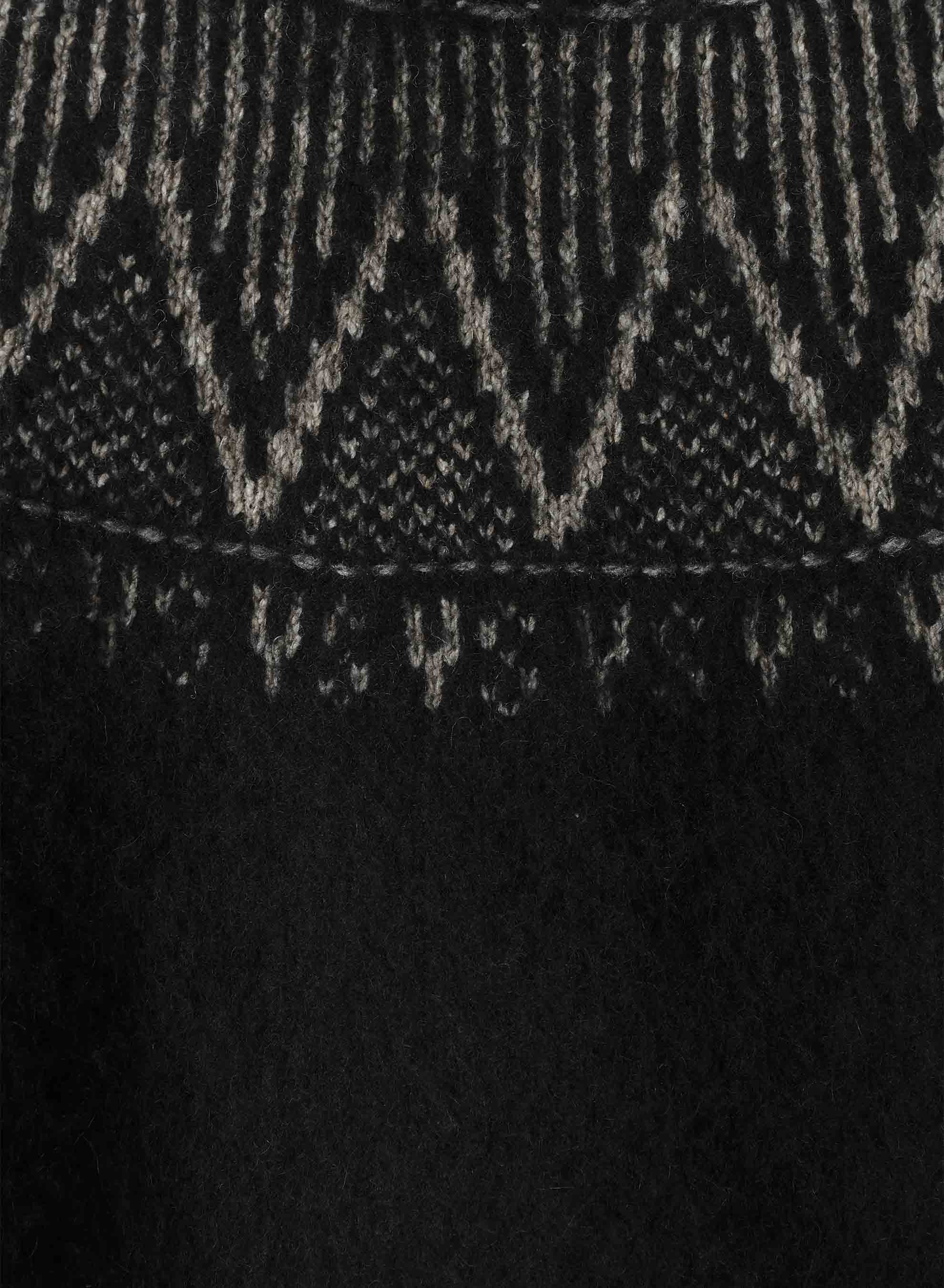 NORDIC DESIGN HIGH NECK KNIT PULLOVER