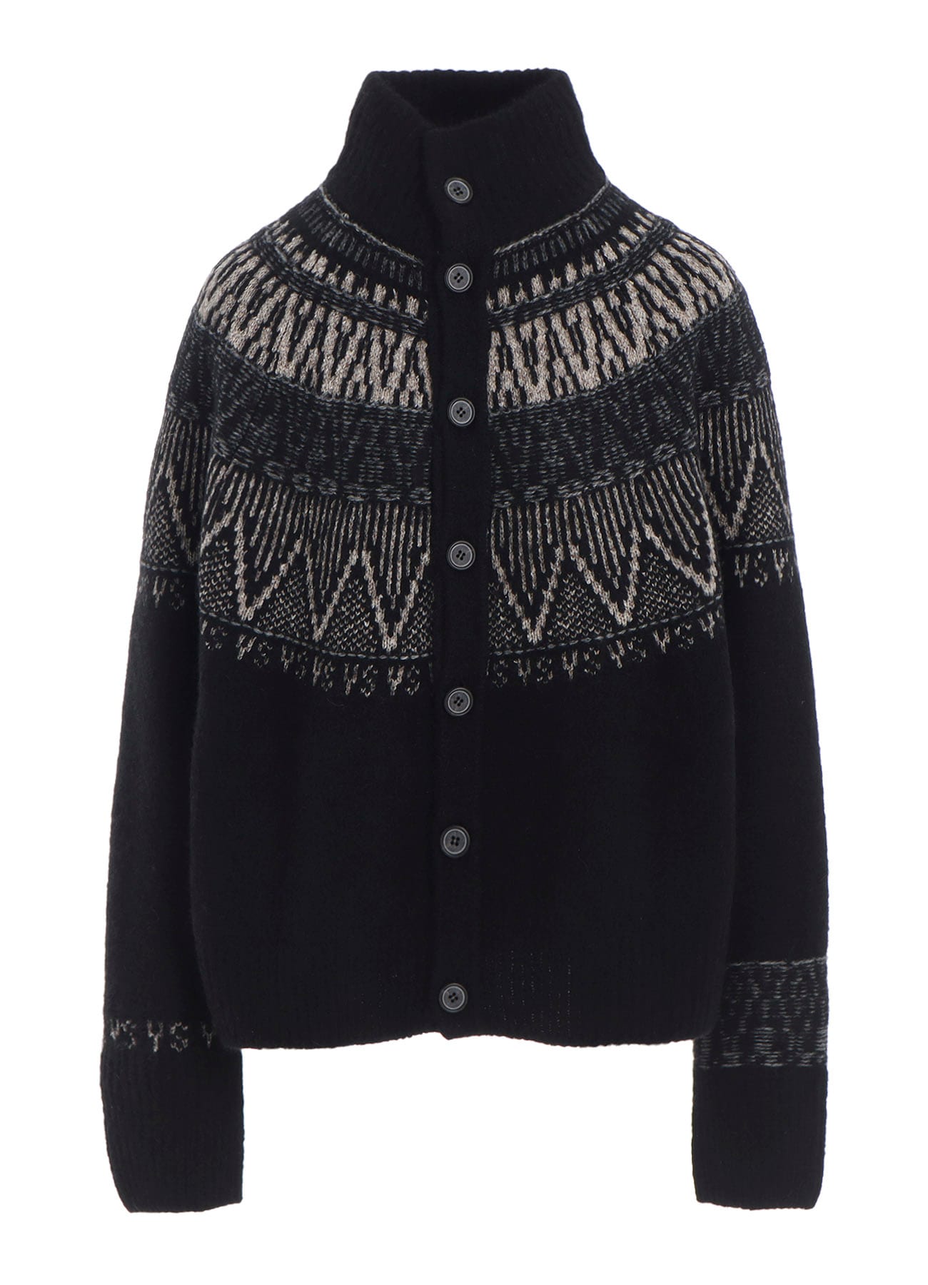 NORDIC DESIGN HIGH NECK KNIT CARDIGAN