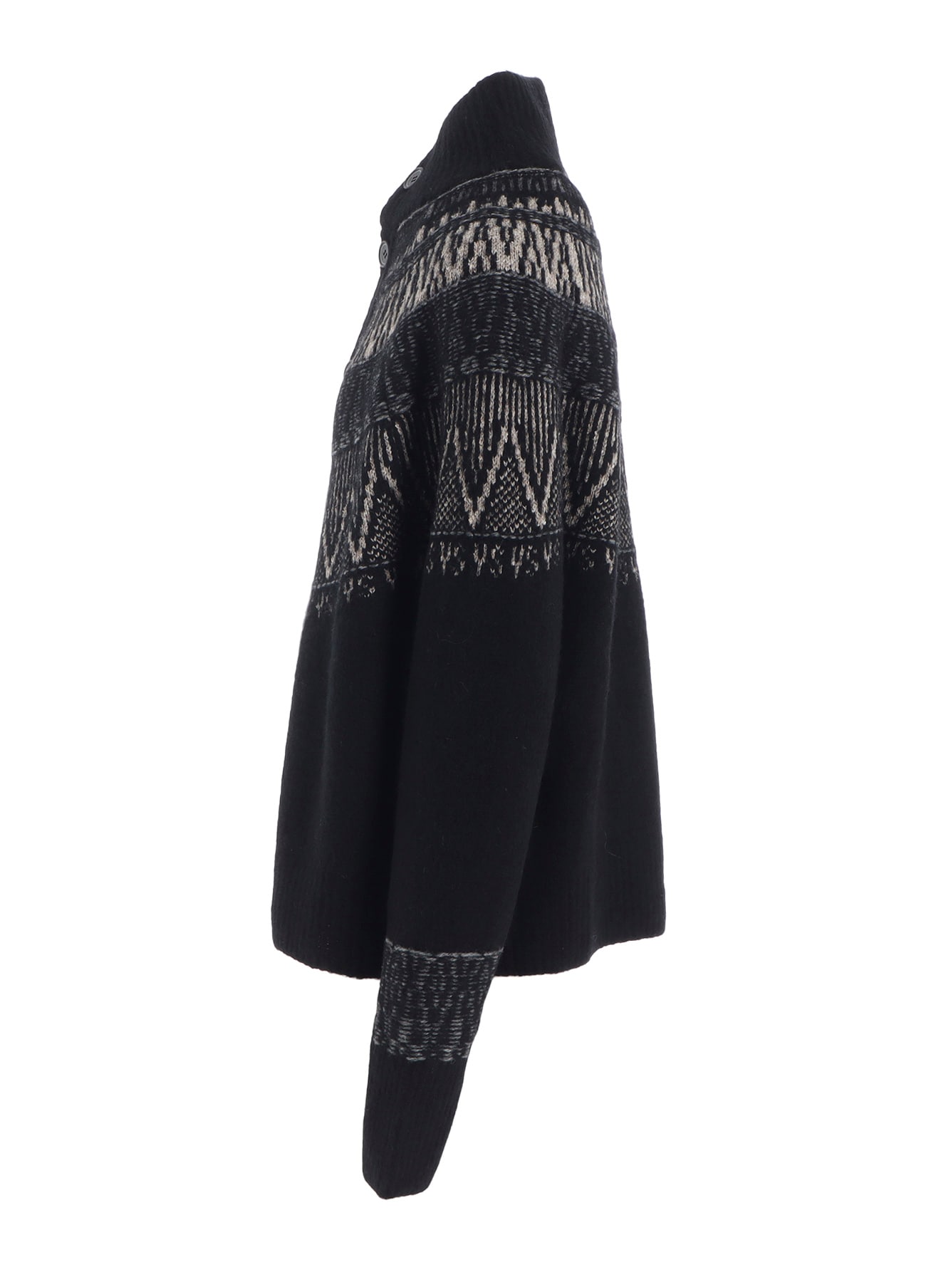 NORDIC DESIGN HIGH NECK KNIT CARDIGAN