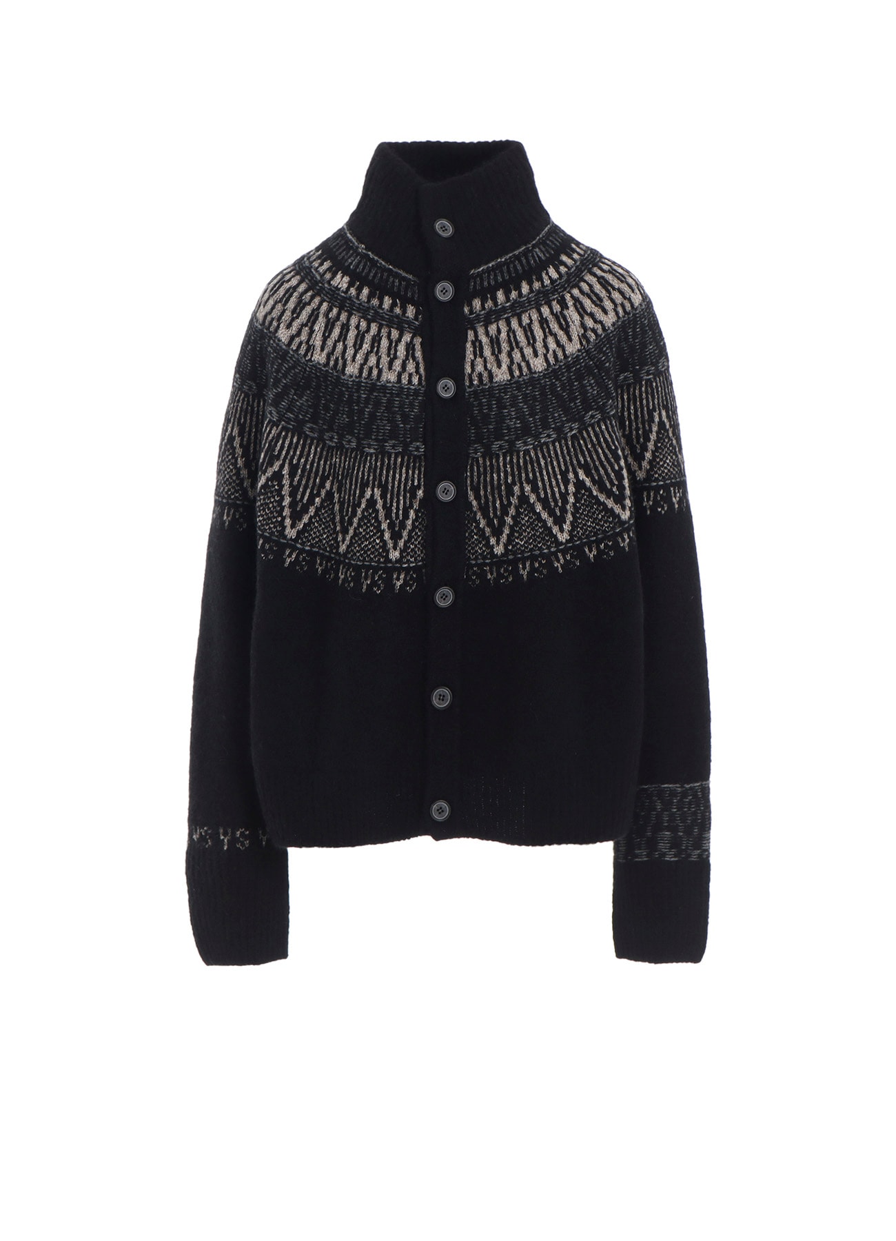 NORDIC DESIGN HIGH NECK KNIT CARDIGAN
