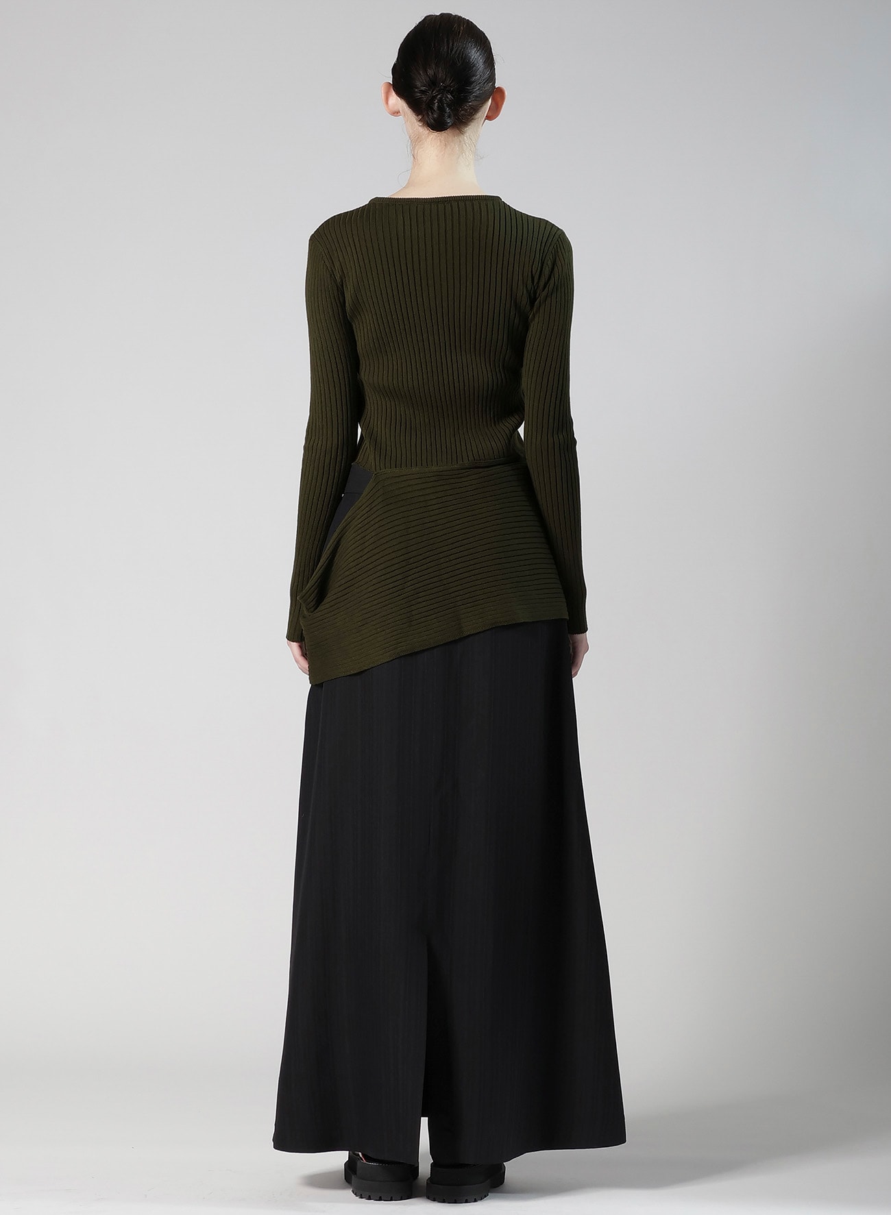 WOOL BREND PANEL KNIT