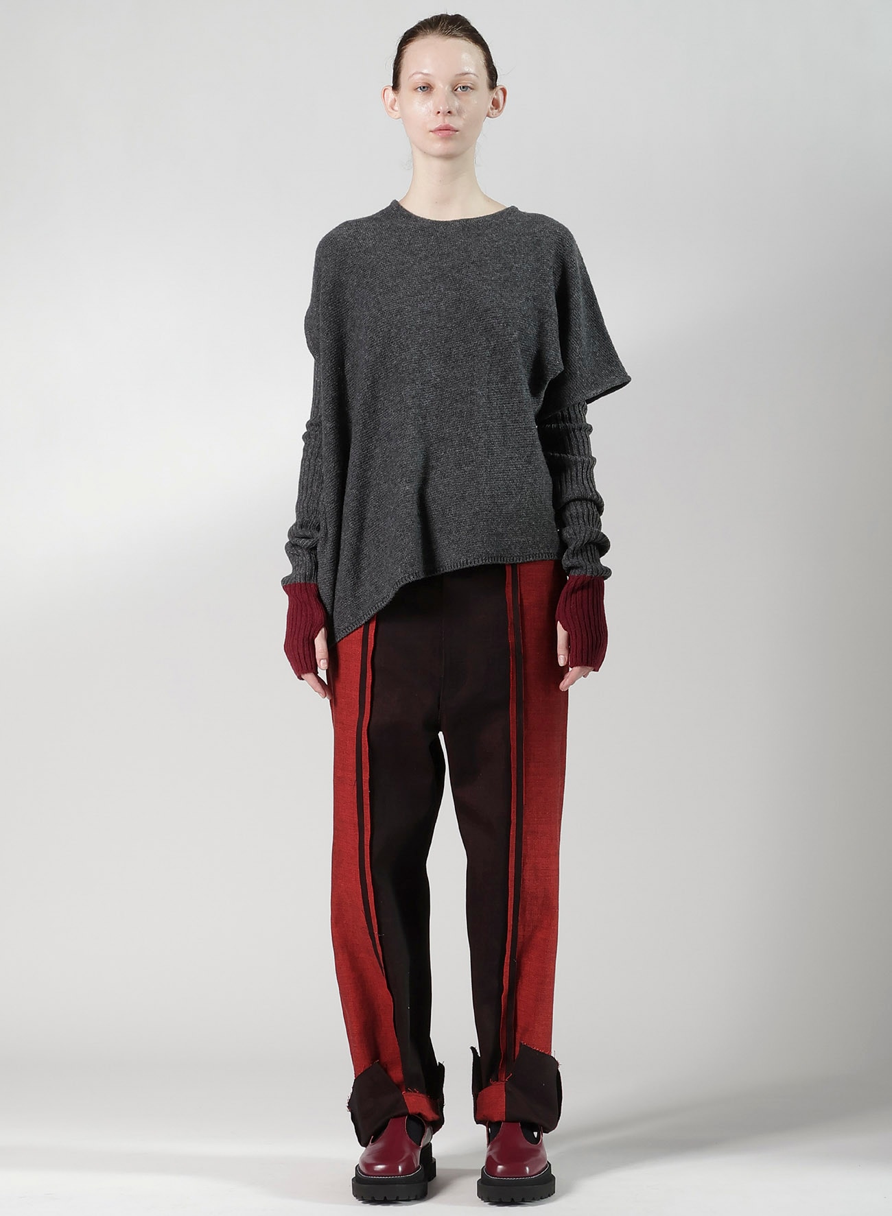 WOOL BREND ARRANGED KNIT