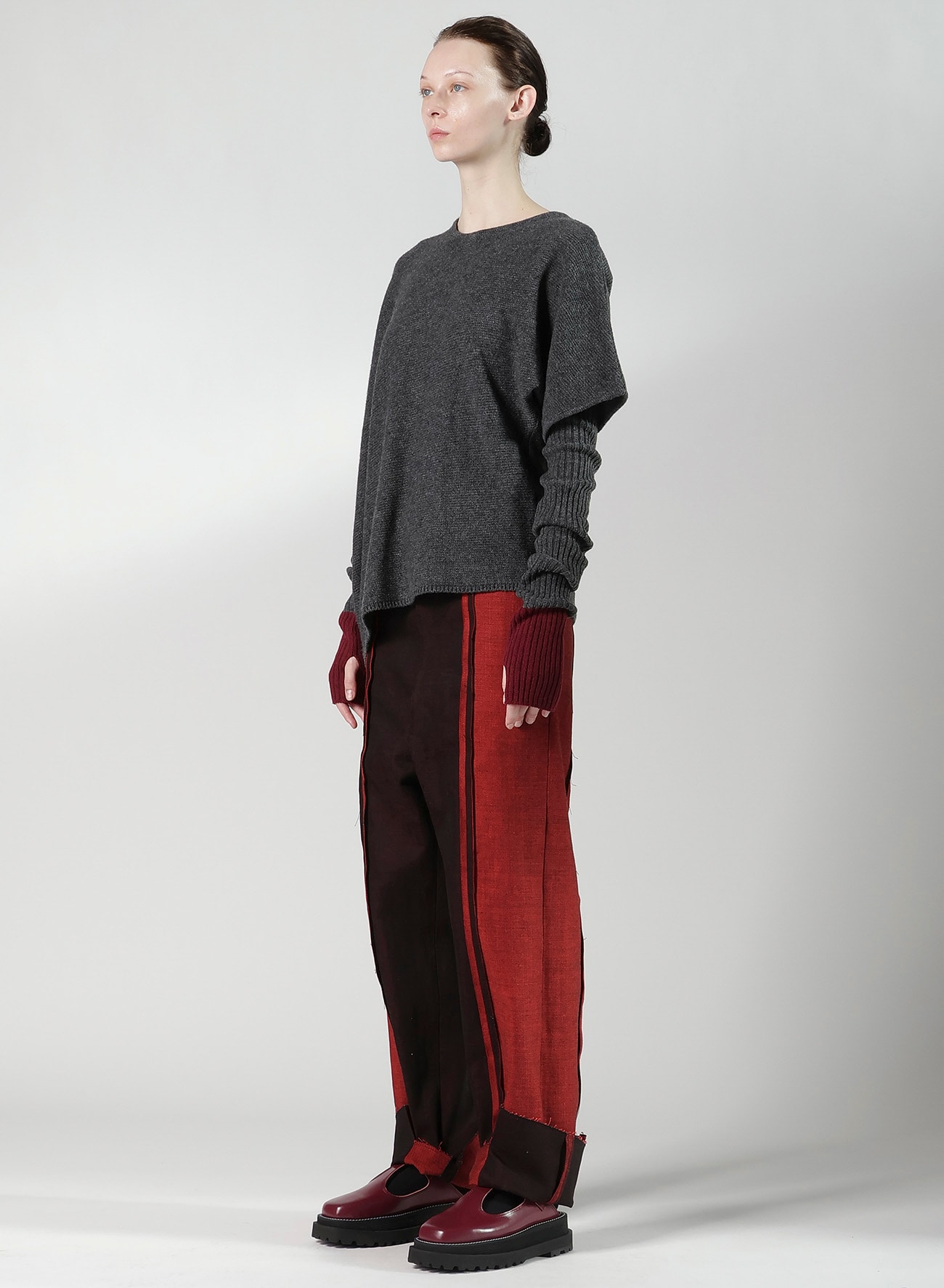 WOOL BREND ARRANGED KNIT