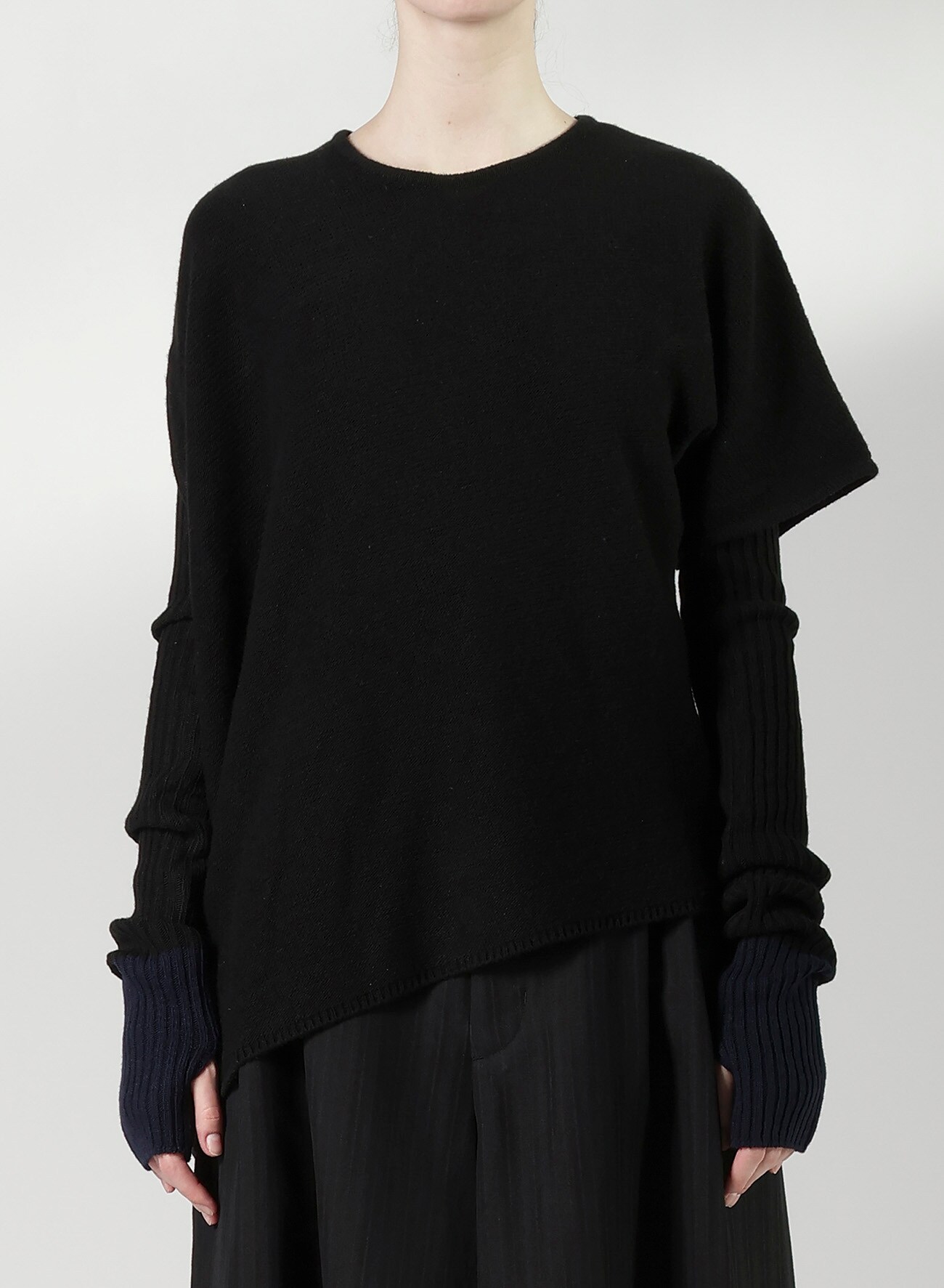 WOOL BREND ARRANGED KNIT