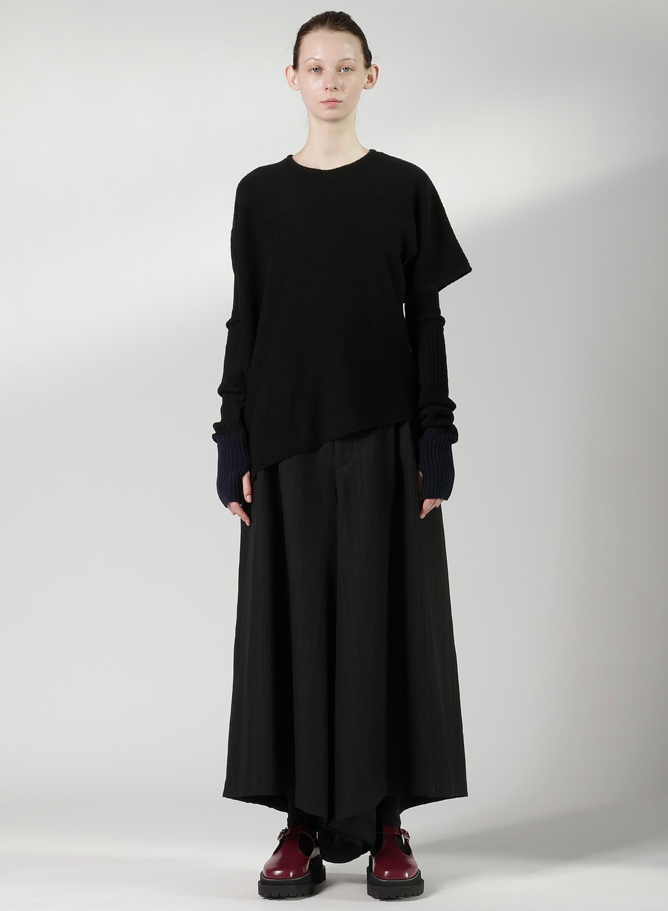WOOL BREND ARRANGED KNIT