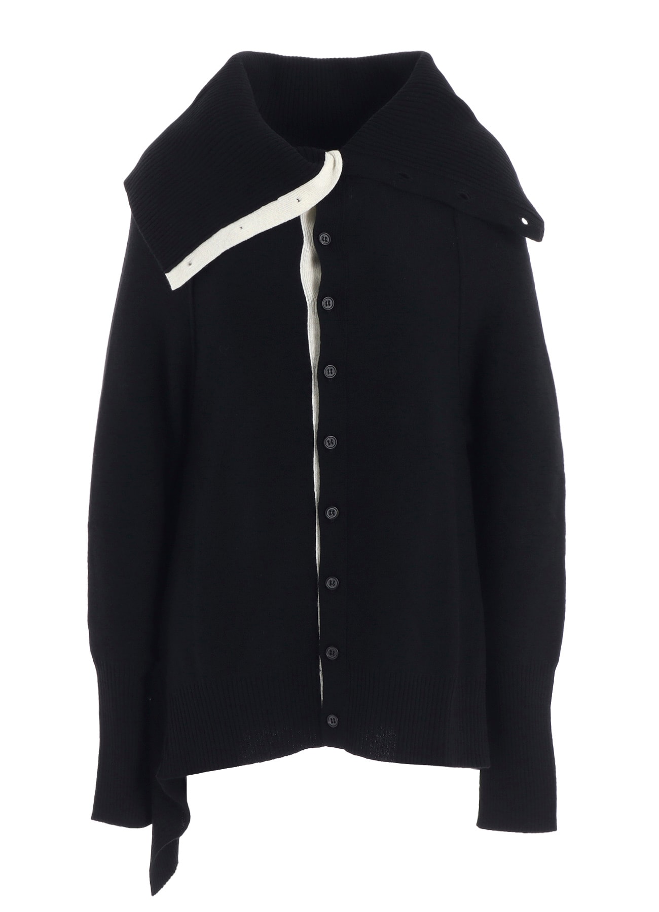 WOOL BREND DRAPED CARDIGAN