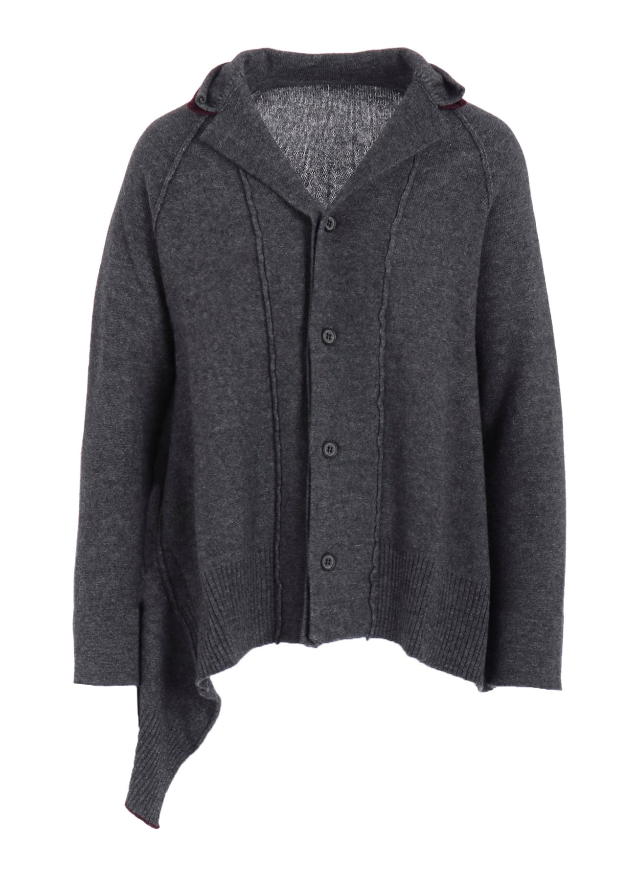 WOOL BREND DRAPED JACKET