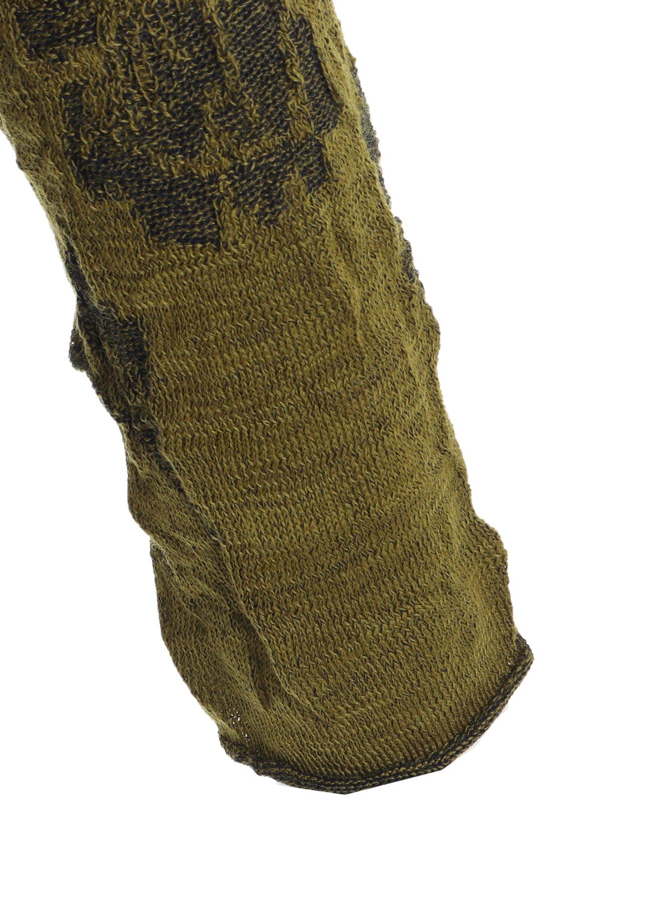 BIG FLOWER WRINKLED BIG KNIT PULLOVER