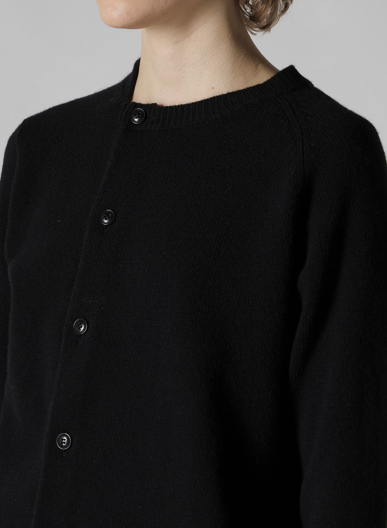 INTARSIA ASYMMETERIC CARDIGAN