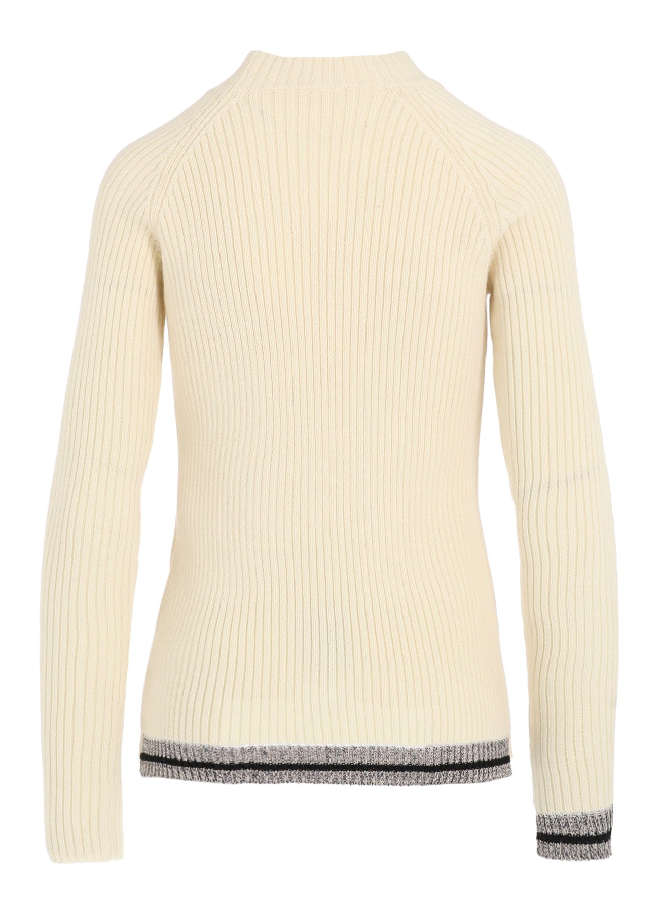 RIBBED MINI HIGH NECK PULLOVER
