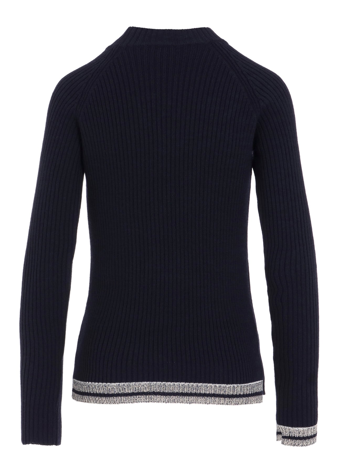 RIBBED MINI HIGH NECK PULLOVER