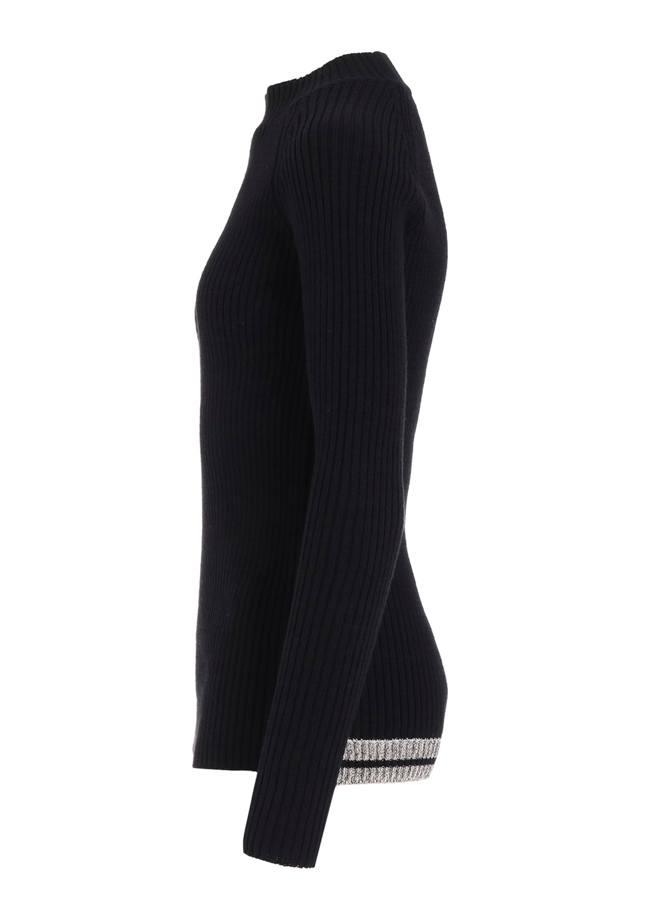 RIBBED MINI HIGH NECK PULLOVER