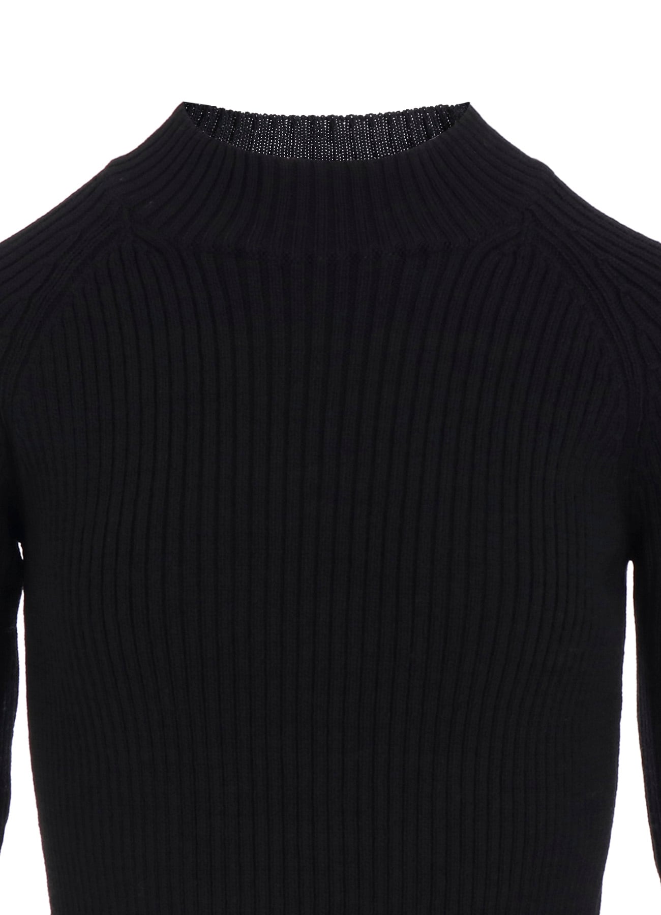 RIBBED MINI HIGH NECK PULLOVER
