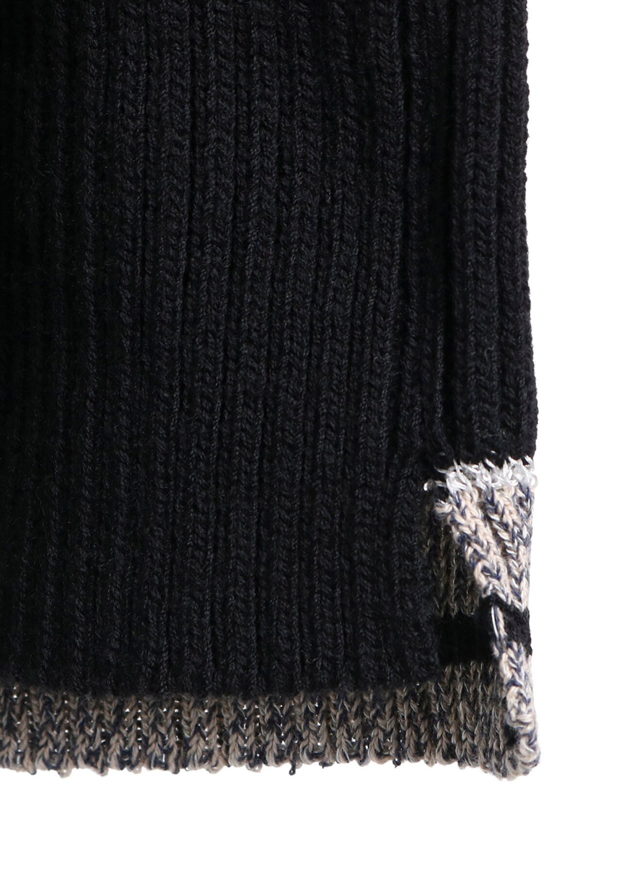 RIBBED MINI HIGH NECK PULLOVER