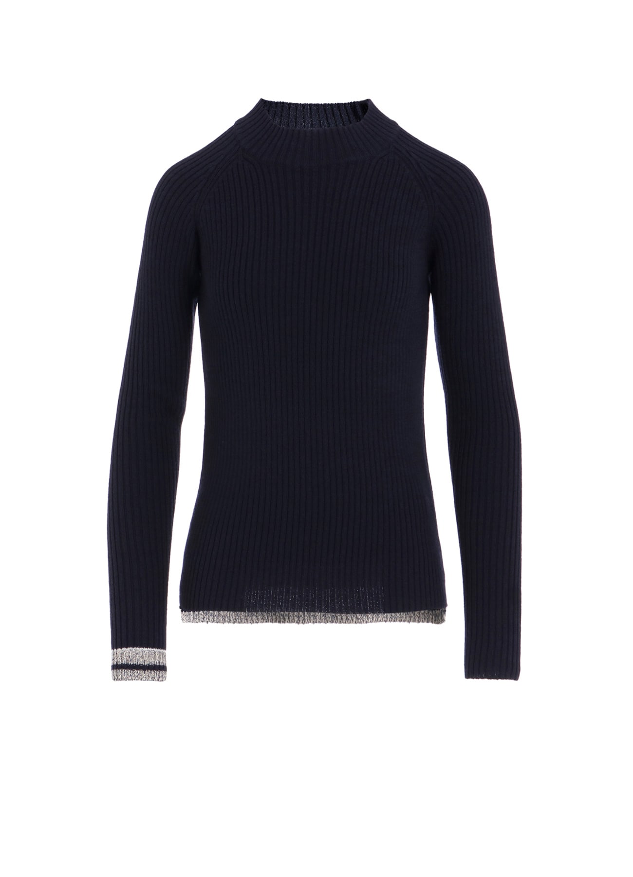 RIBBED MINI HIGH NECK PULLOVER