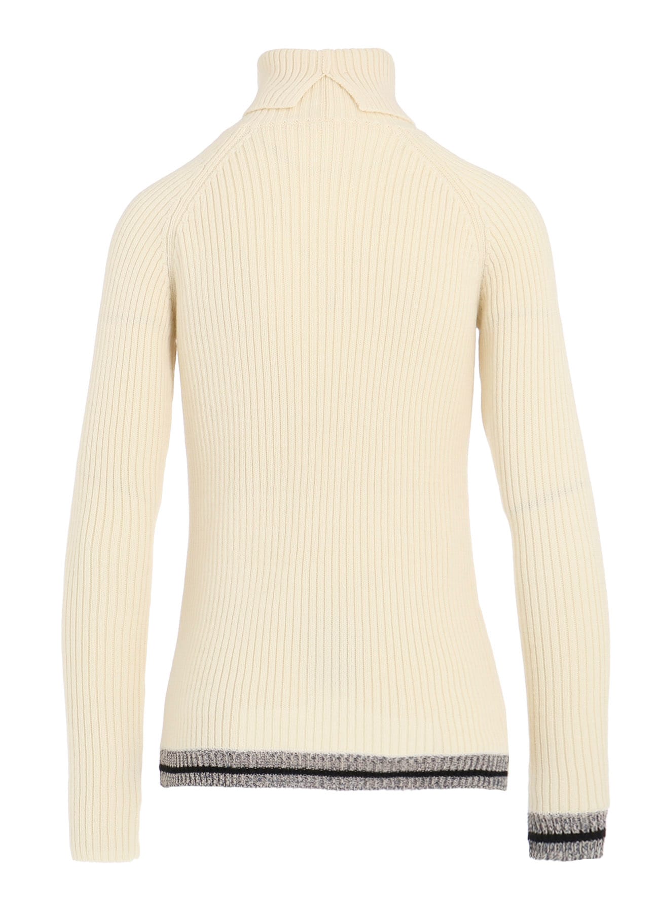 RIBBED HIGH NECK PULLOVER