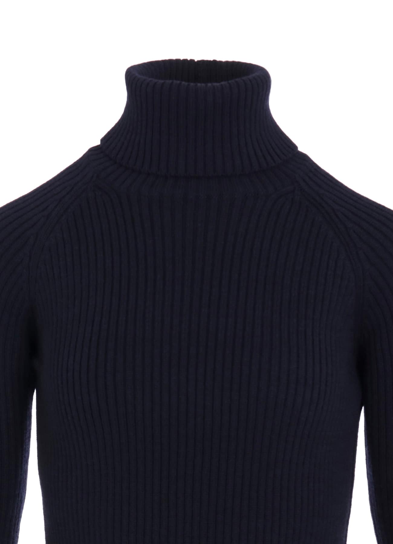 RIBBED HIGH NECK PULLOVER