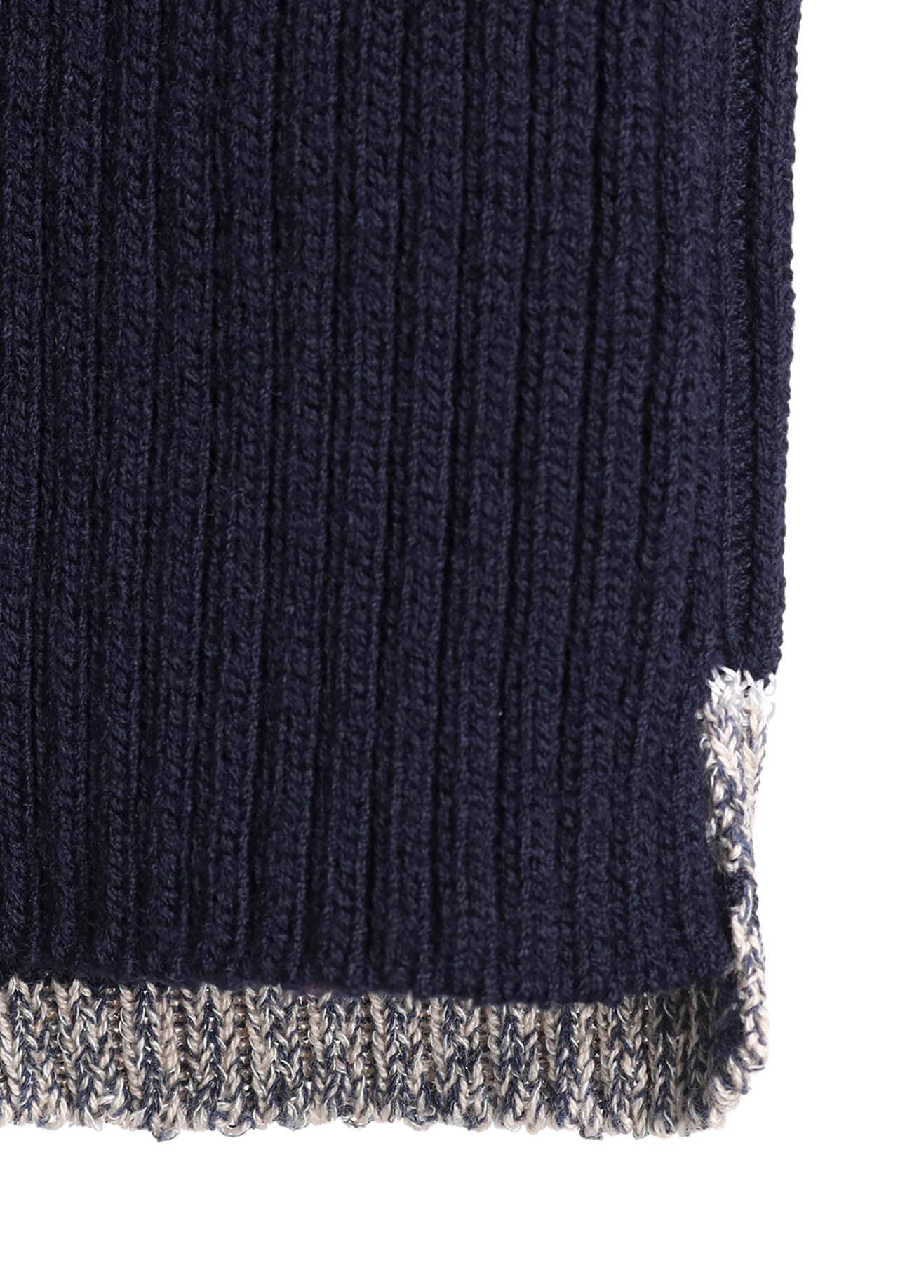 RIBBED HIGH NECK PULLOVER