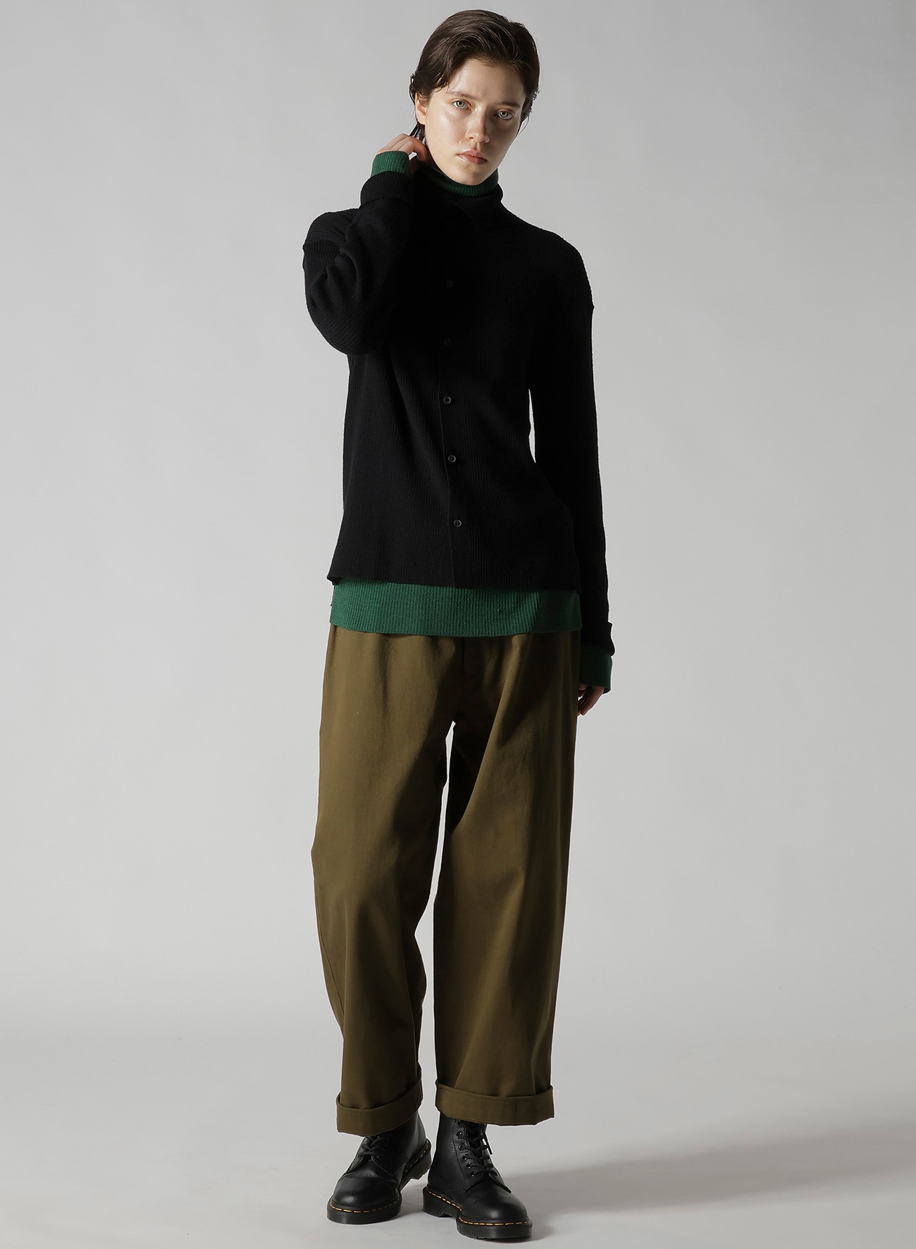 RIB HIGH NECK KNIT