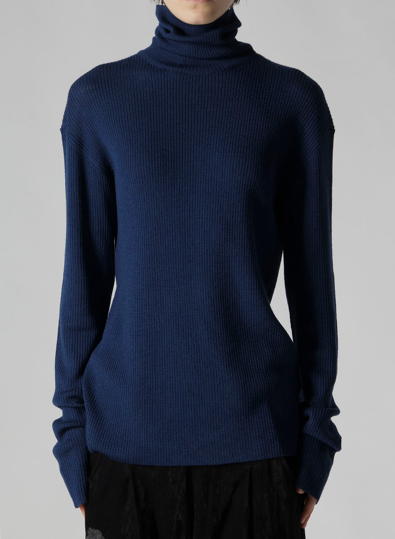 RIB HIGH NECK KNIT