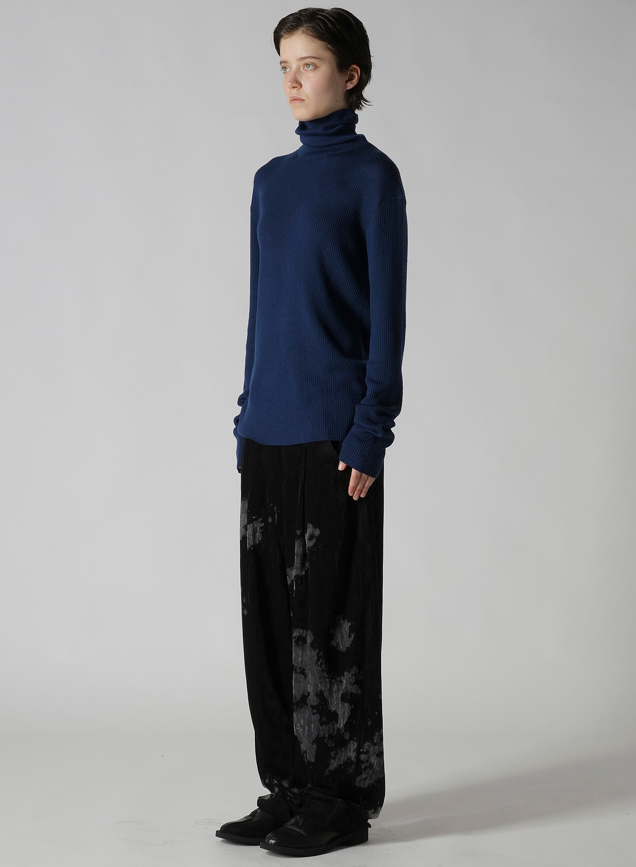 RIB HIGH NECK KNIT