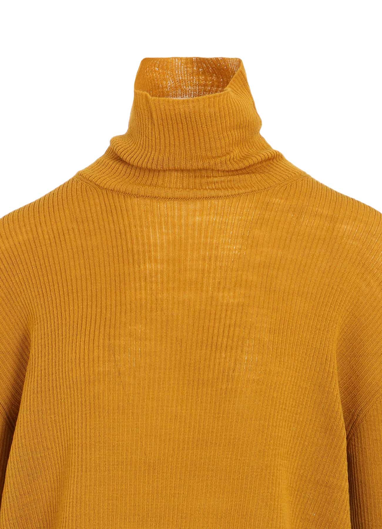 RIB OVERSIZED HIGH NECK KNIT