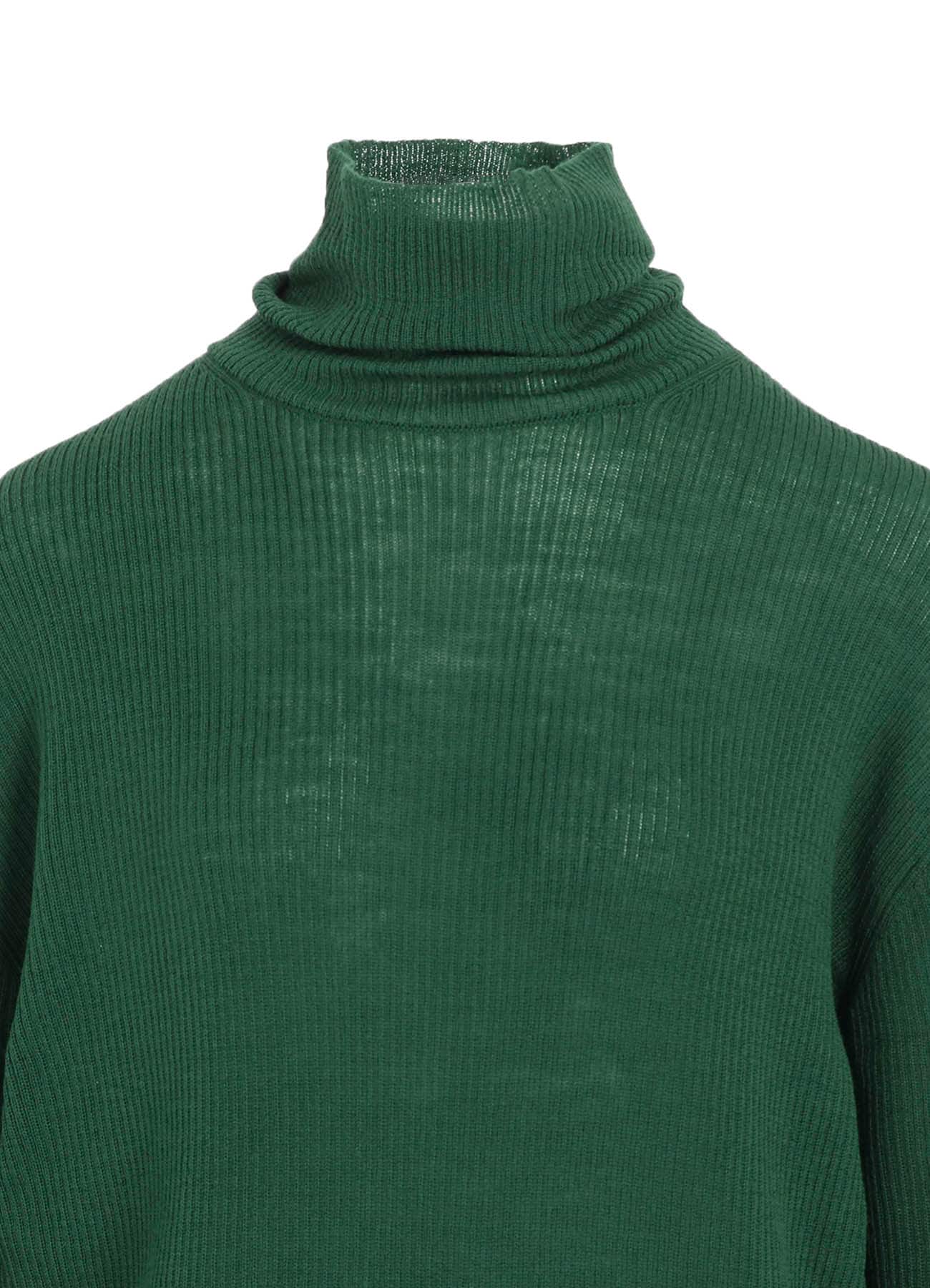 RIB OVERSIZED HIGH NECK KNIT